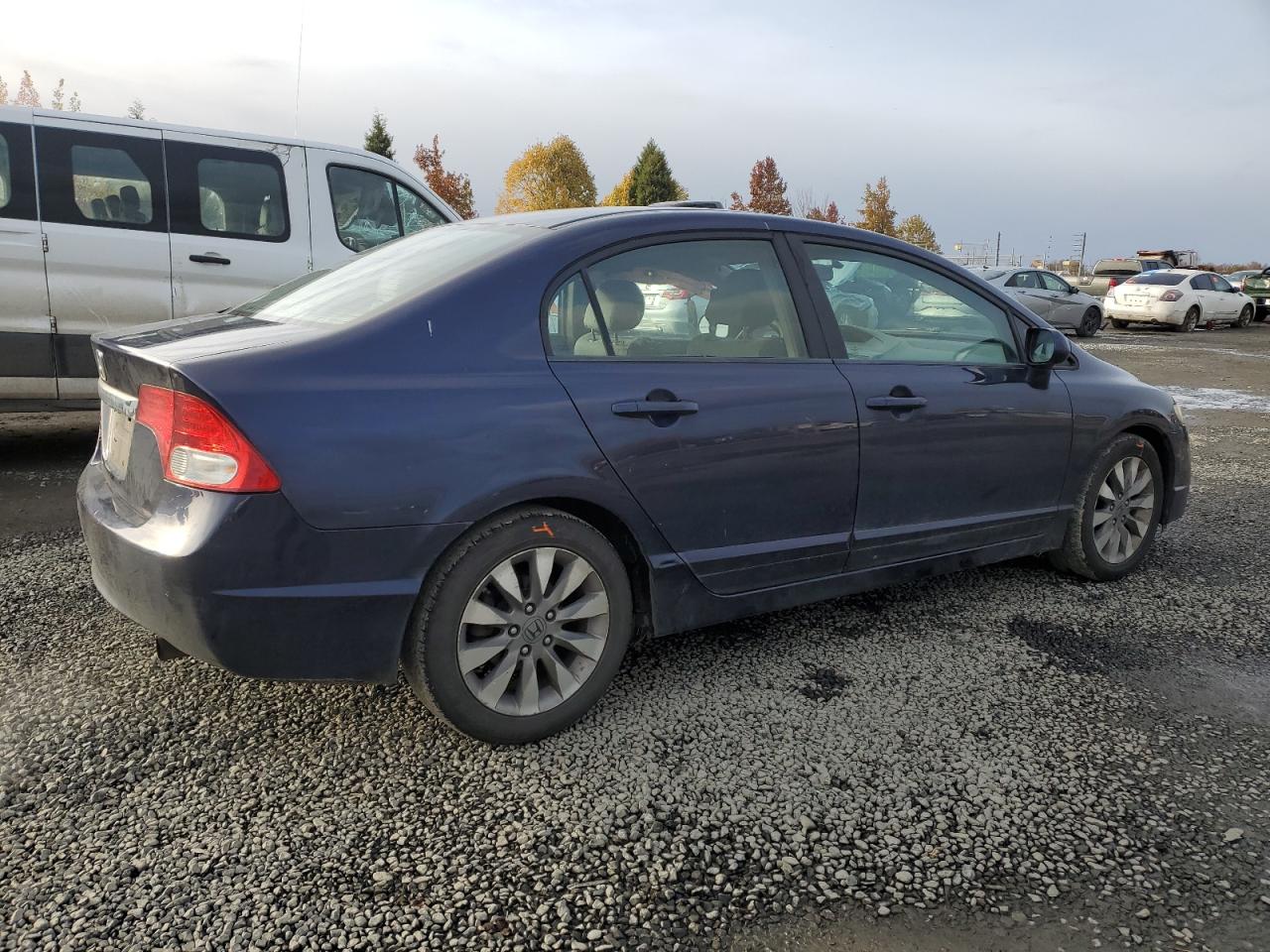 2010 Honda Civic VIN 19XFA1F80AE022485 Copart auction photo, side / front end damage thumbnail 3