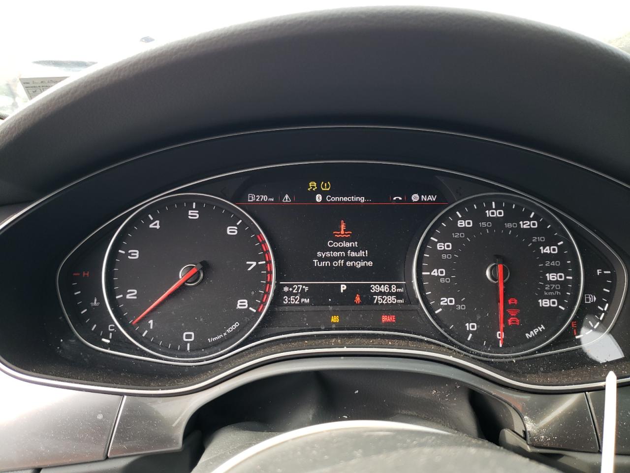 2013 Audi A7 VIN WAU2GAFC5DN152857 Copart auction photo, front end damage thumbnail 9