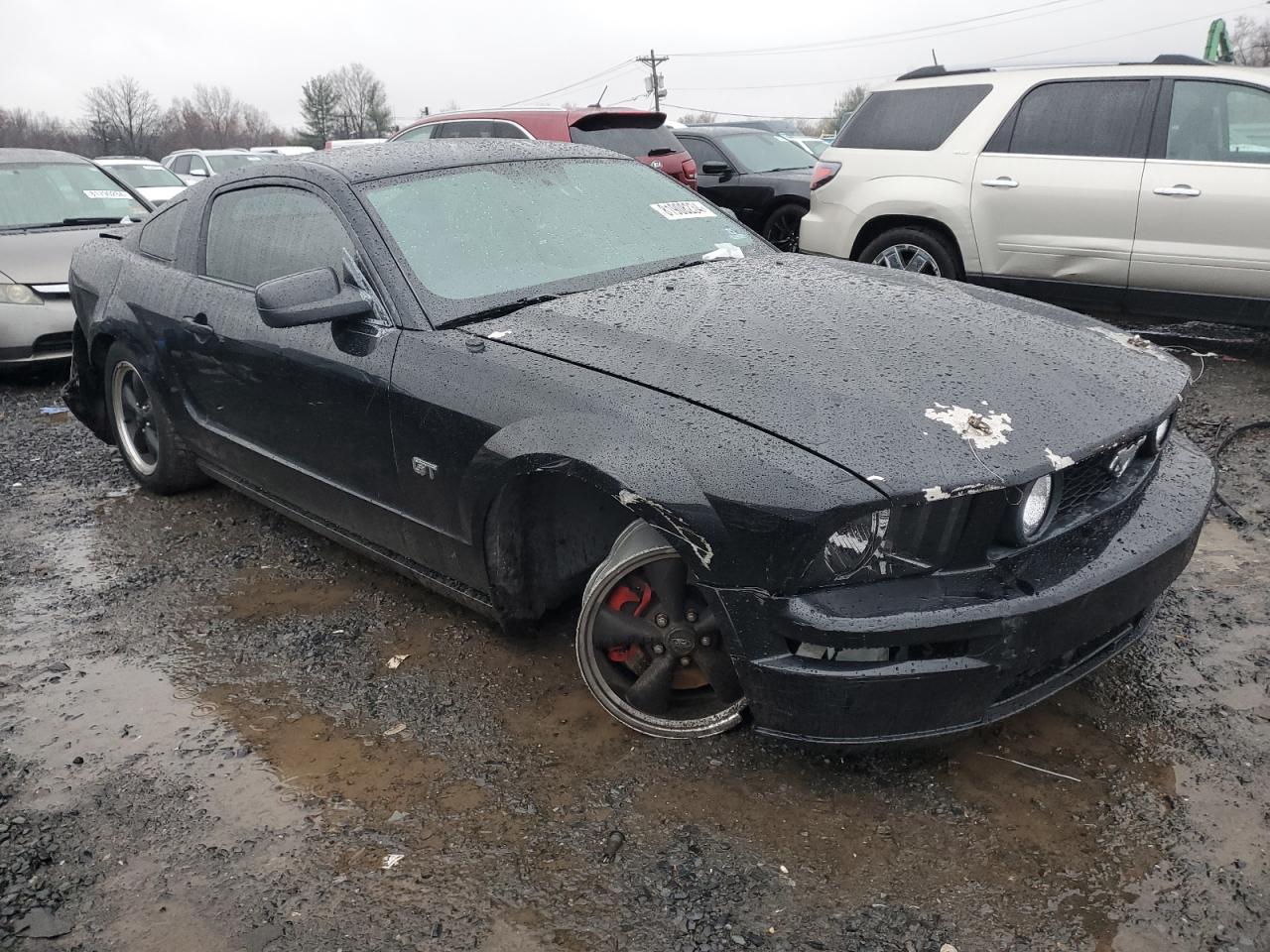 2006 Ford Mustang VIN 1ZVFT82H765254266 Copart auction photo, side / rear end damage thumbnail 4