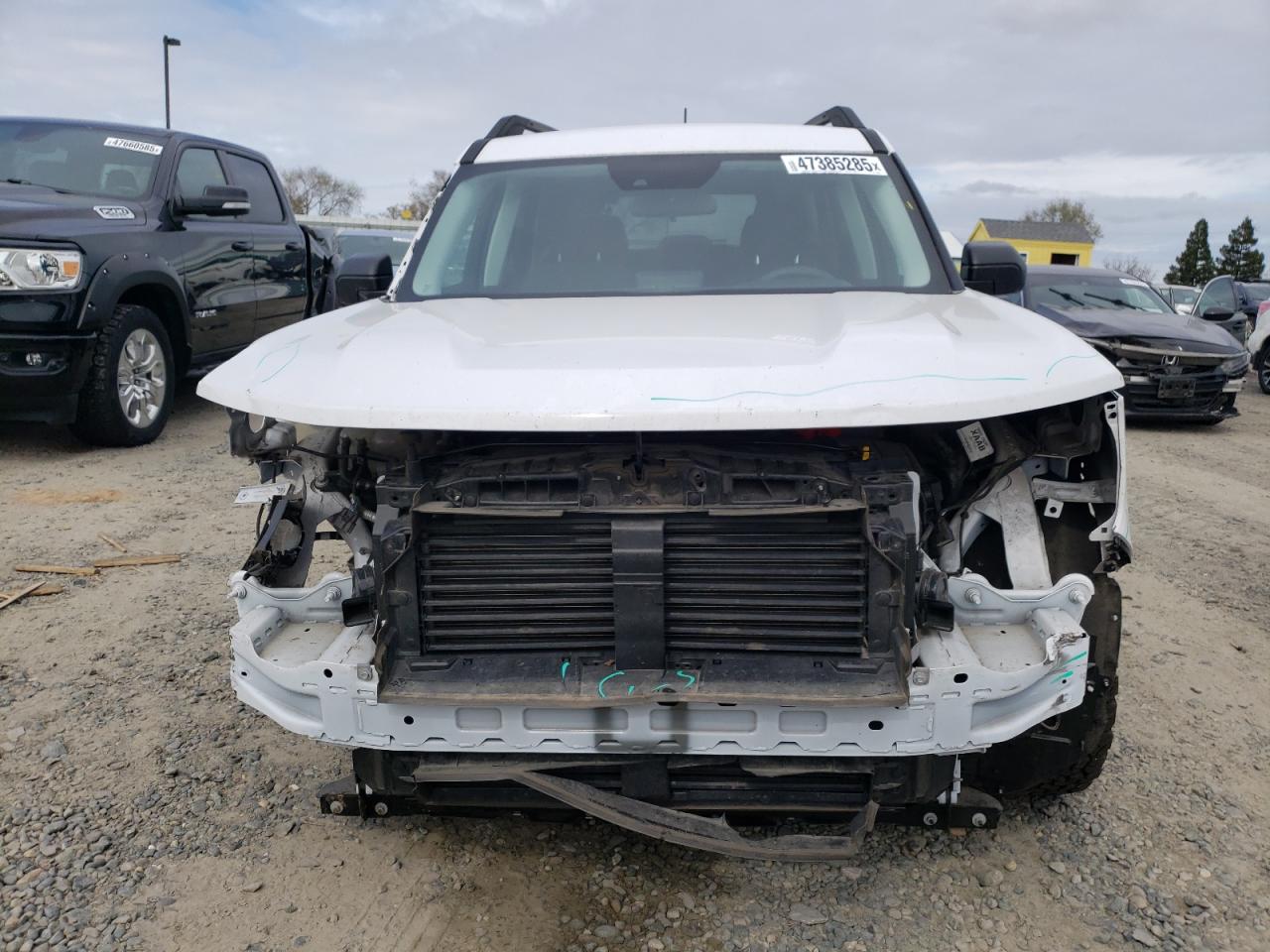 2022 Ford Bronco VIN 3FMCR9B67NRD10447 Copart auction photo, front end / side damage thumbnail 5
