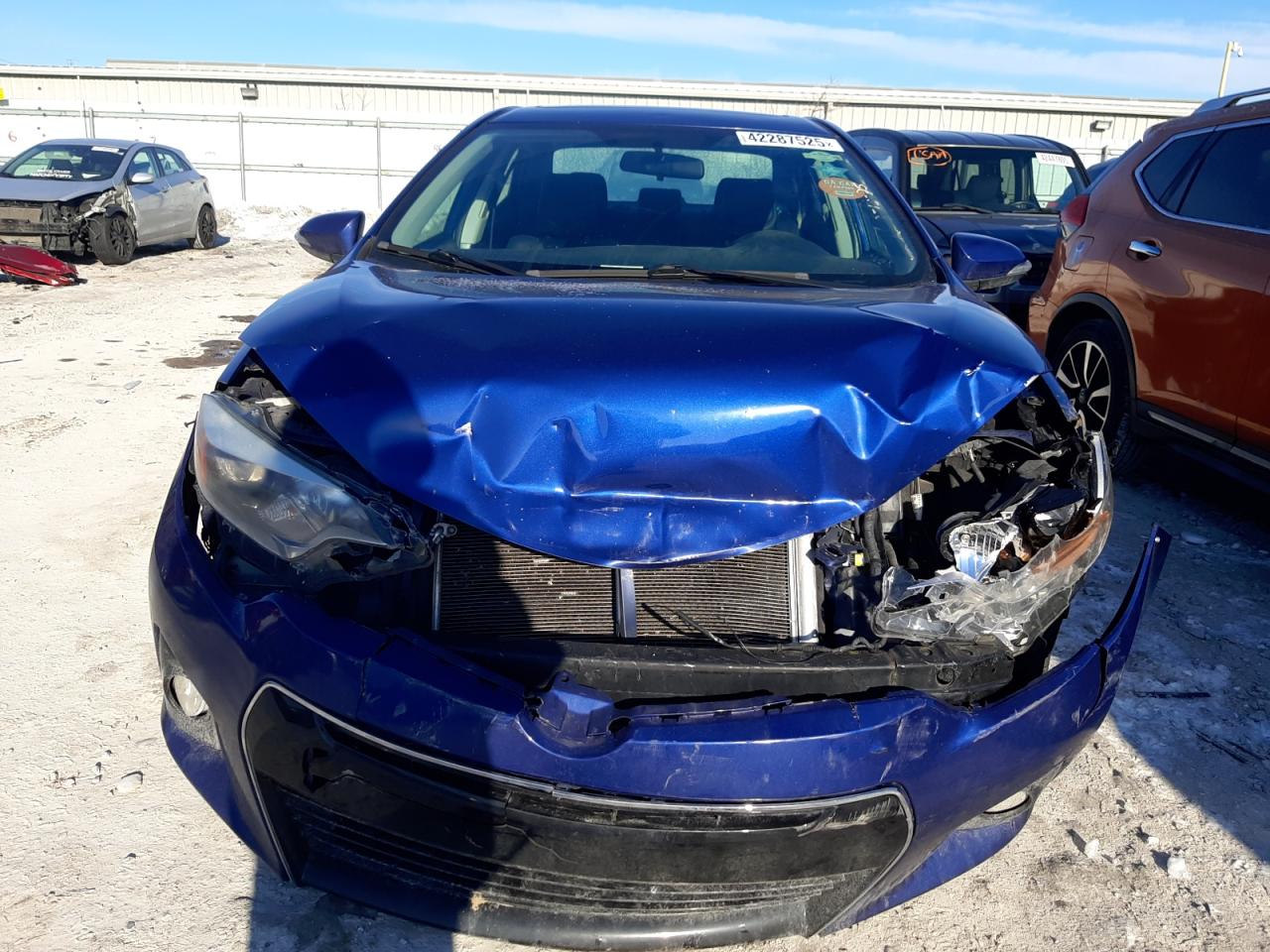 2014 Toyota Corolla VIN 2T1BURHE9EC145987 Copart auction photo, front end damage thumbnail 5