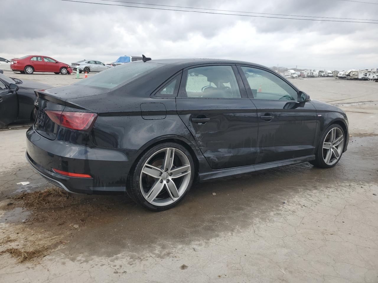 2016 Audi A3 VIN WAUA7GFFXG1069753 Copart auction photo, side / rear end damage thumbnail 3