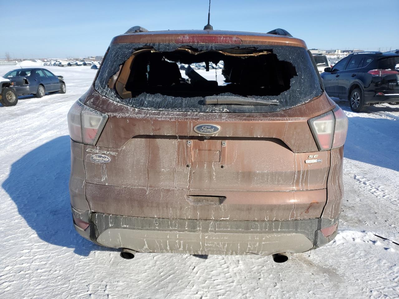 2017 Ford Escape VIN 1FMCU9G95HUB16823 Copart auction photo, burn - engine / burn - interior damage thumbnail 6