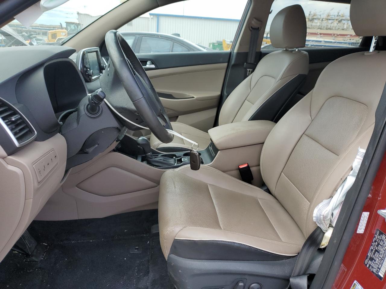 2020 Hyundai Tucson VIN KM8J33AL2LU264108 Copart auction photo, front end / side damage thumbnail 7