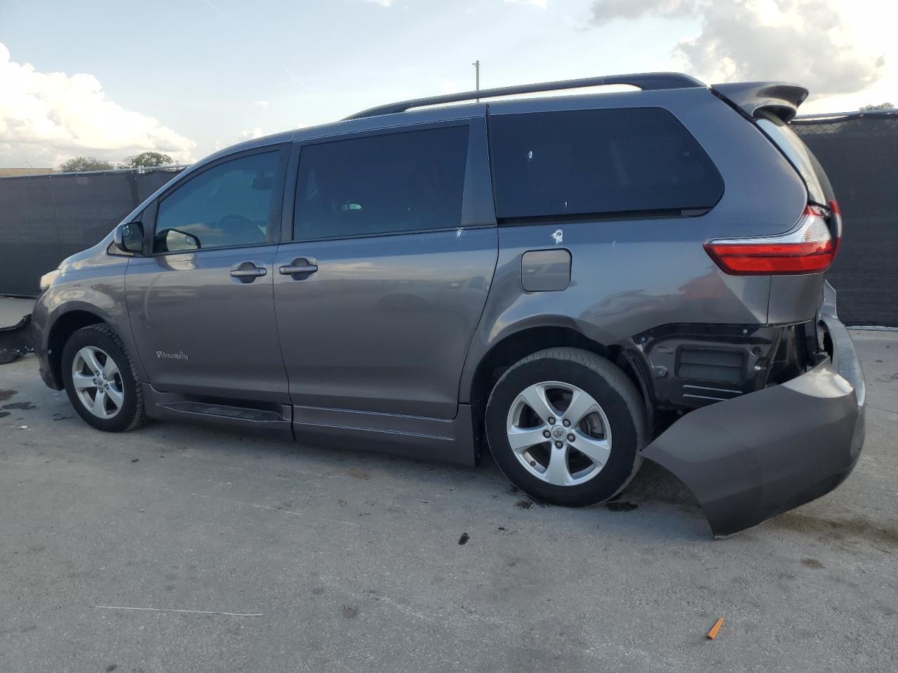 2017 Toyota Sienna VIN 5TDKZ3DC8HS895802 Copart auction photo, rear end / side damage thumbnail 2