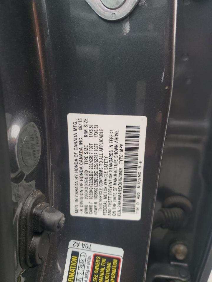 2013 Honda CR-V VIN 2HKRM4H5XDH673809 Copart auction photo, all over damage thumbnail 13