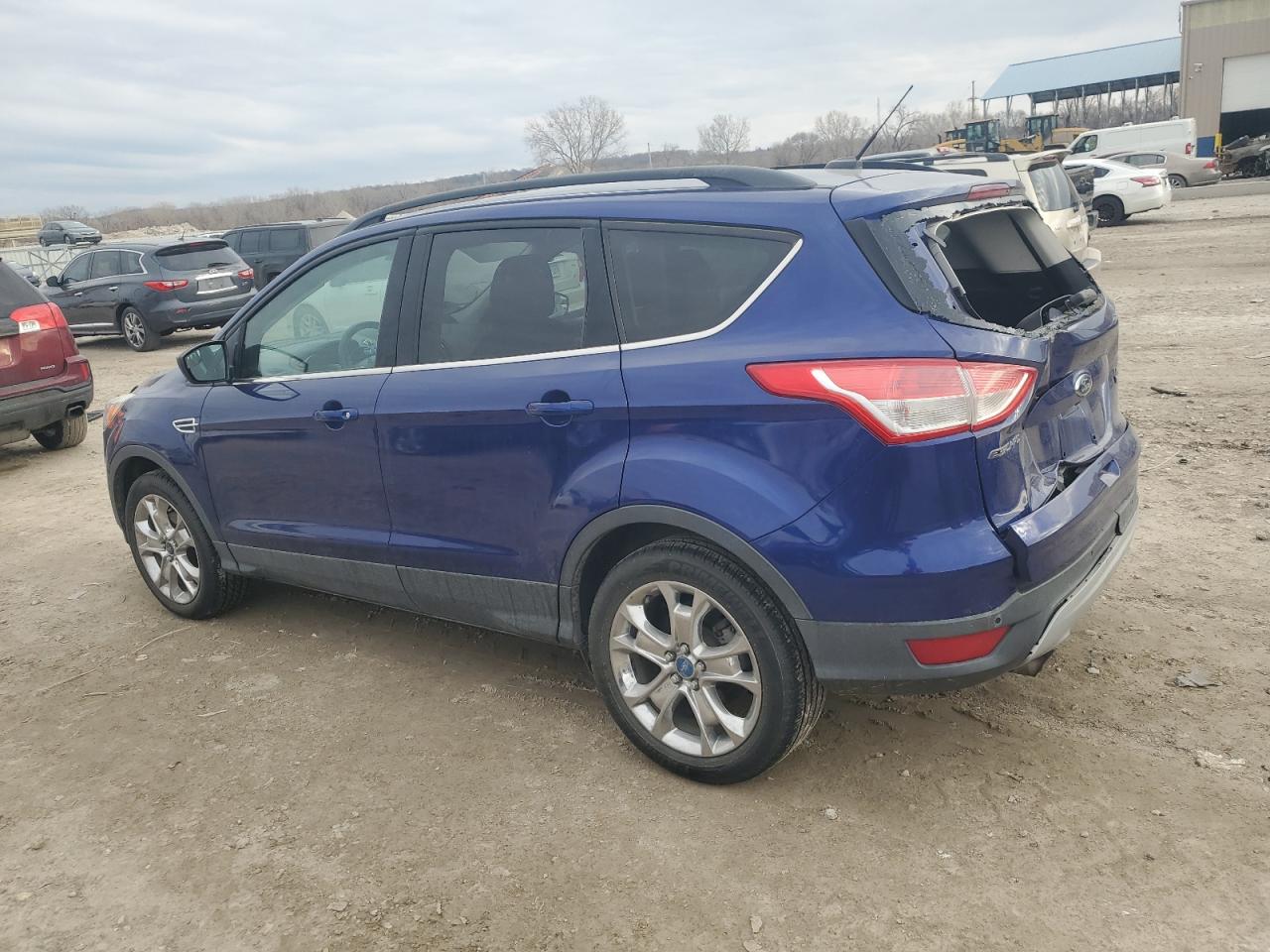2014 Ford Escape VIN 1FMCU0GX2EUB62373 Copart auction photo, rear end / side damage thumbnail 2