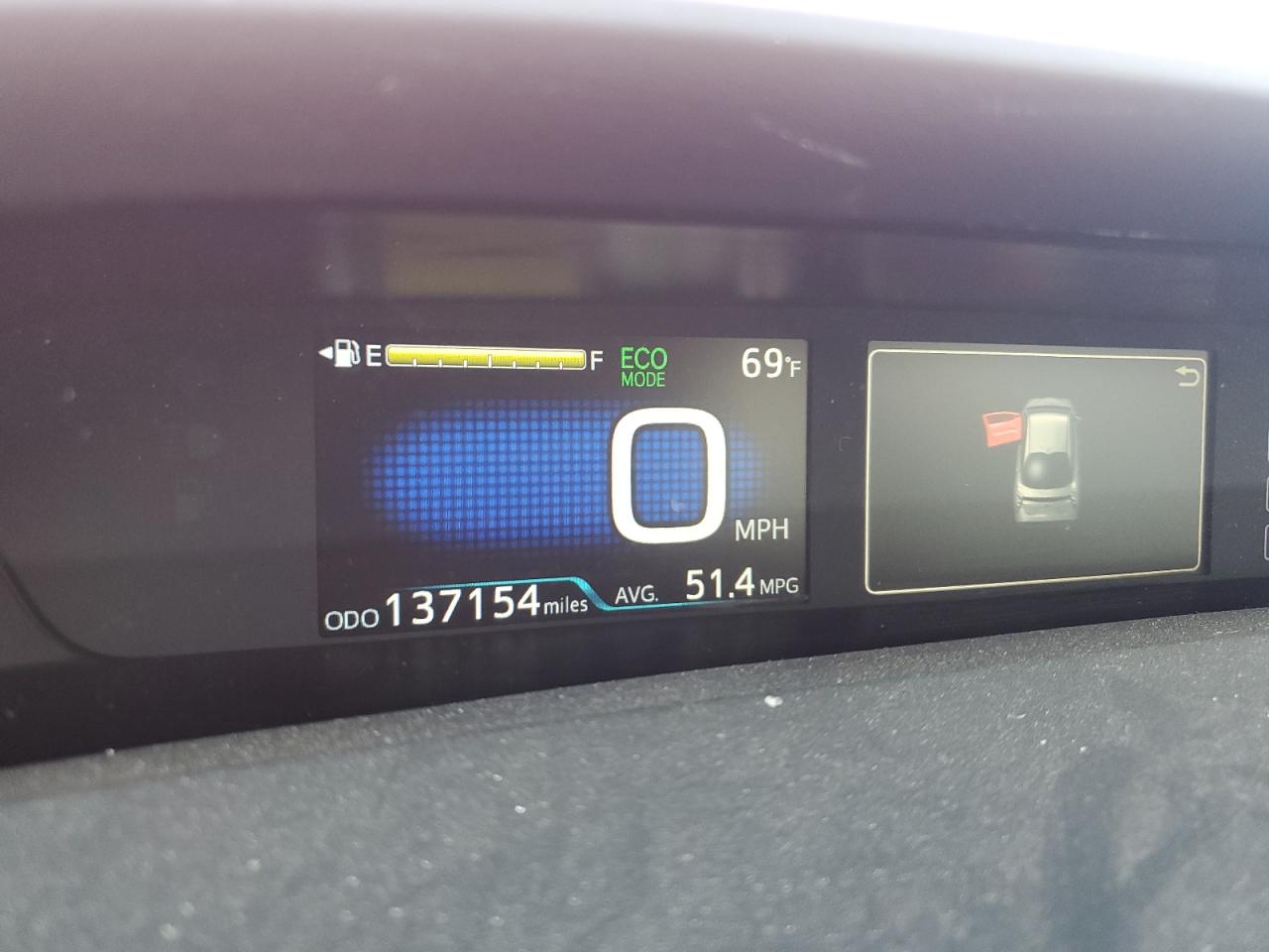 2017 Toyota Prius VIN JTDKBRFU3H3054467 Copart auction photo, front end / side damage thumbnail 9