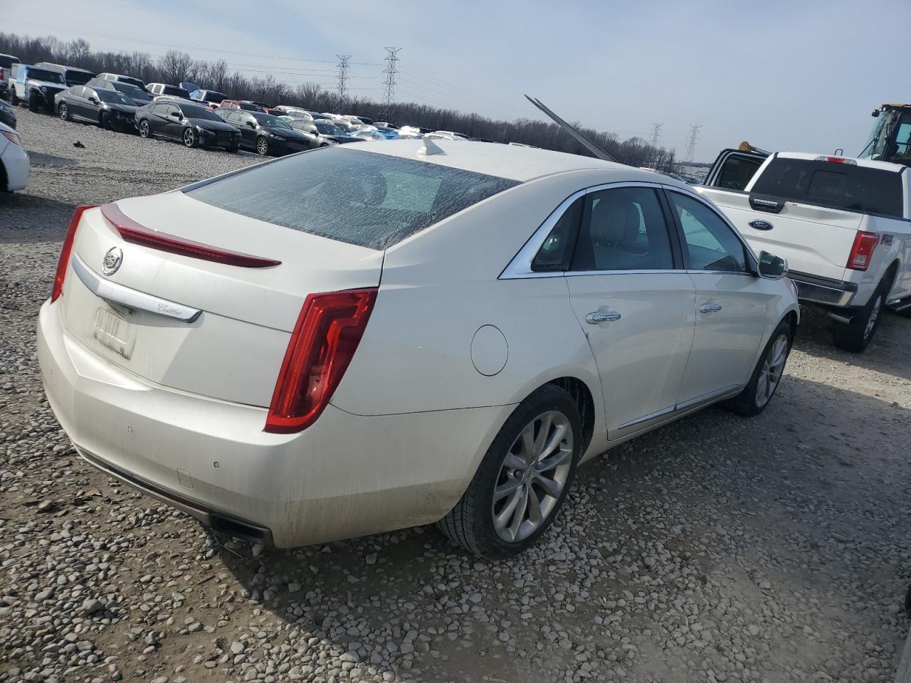 2013 Cadillac XTS VIN 2G61P5S38D9104139 Copart auction photo, undercarriage / front end damage thumbnail 3
