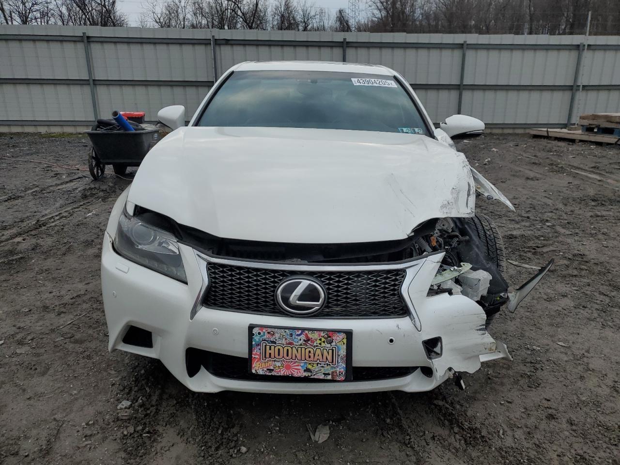 2013 Lexus GS VIN JTHCE1BL8D5011606 Copart auction photo, front end / side damage thumbnail 5