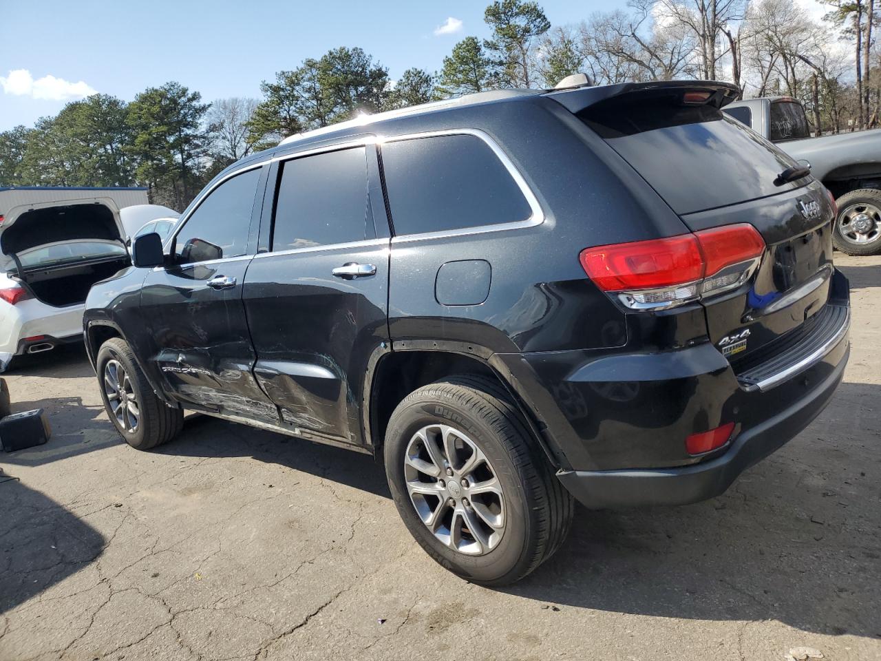 2015 Jeep Grand Cherokee VIN 1C4RJFBG8FC216803 Copart auction photo, side damage thumbnail 2