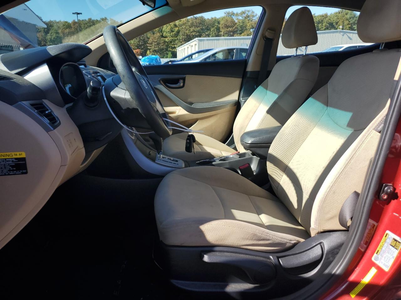 2012 Hyundai Elantra VIN KMHDH4AE8CU434185 Copart auction photo, rear end damage thumbnail 7