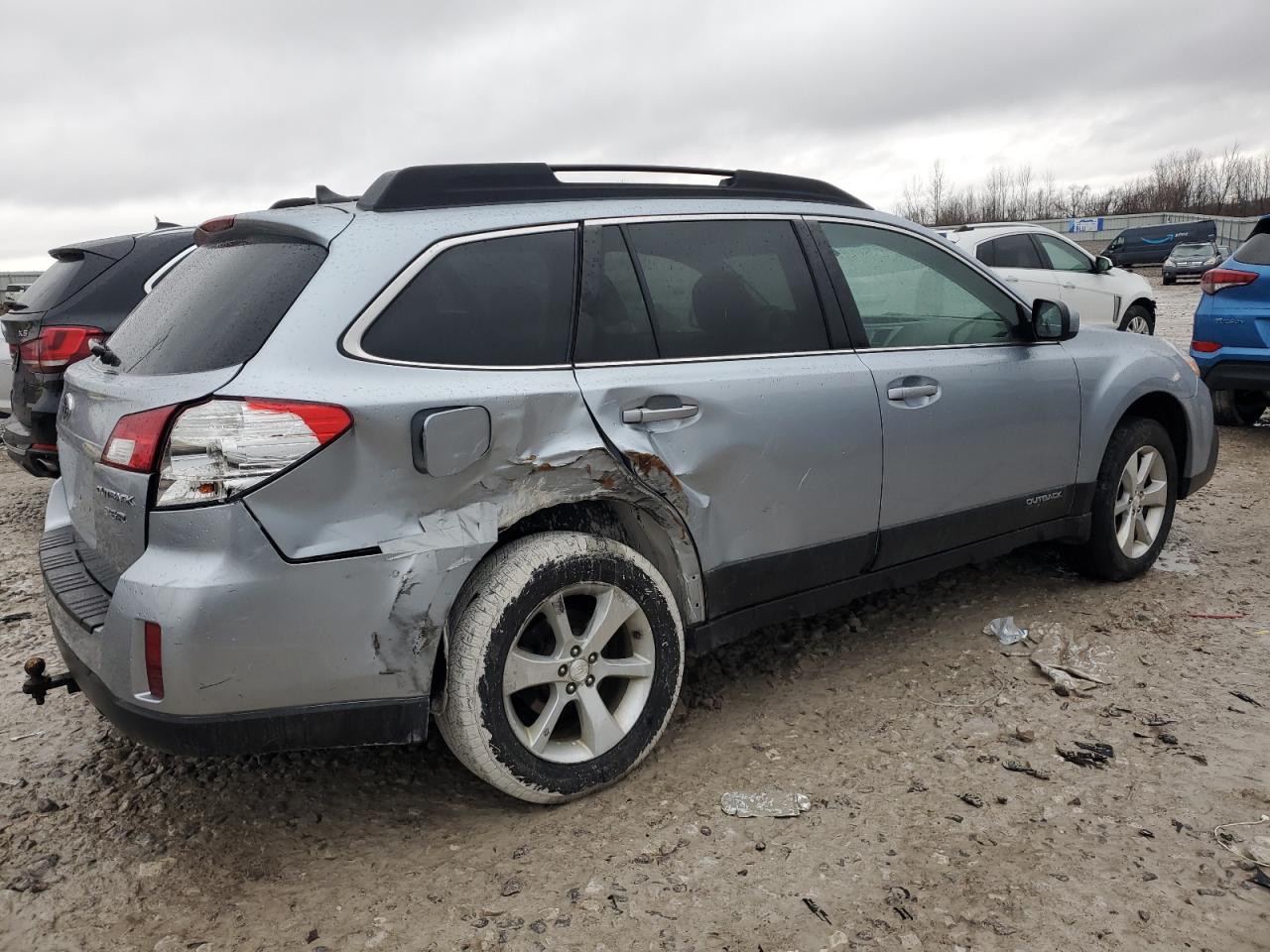 2013 Subaru Outback VIN 4S4BRDJC3D2320630 Copart auction photo, side / rear end damage thumbnail 3