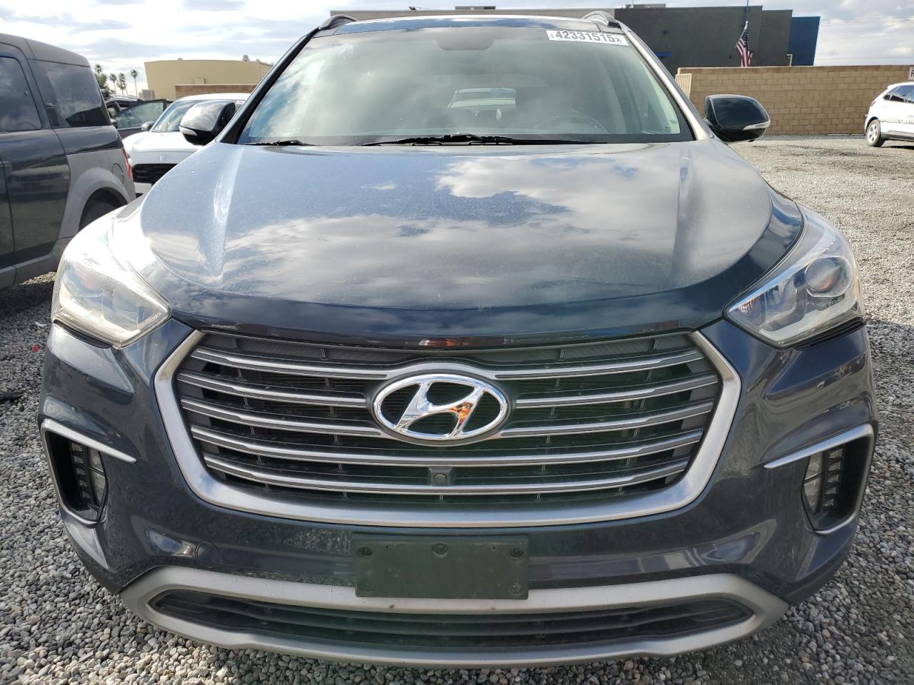 2019 Hyundai Santa Fe VIN KM8SR4HF3KU305028 Copart auction photo, rear end damage thumbnail 5