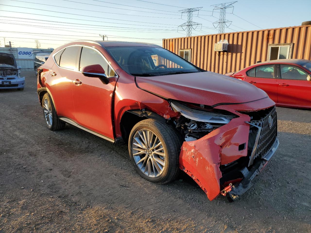 2025 Lexus NX VIN 2T2GKCEZ7SC034720 Copart auction photo, front end / rear end damage thumbnail 4