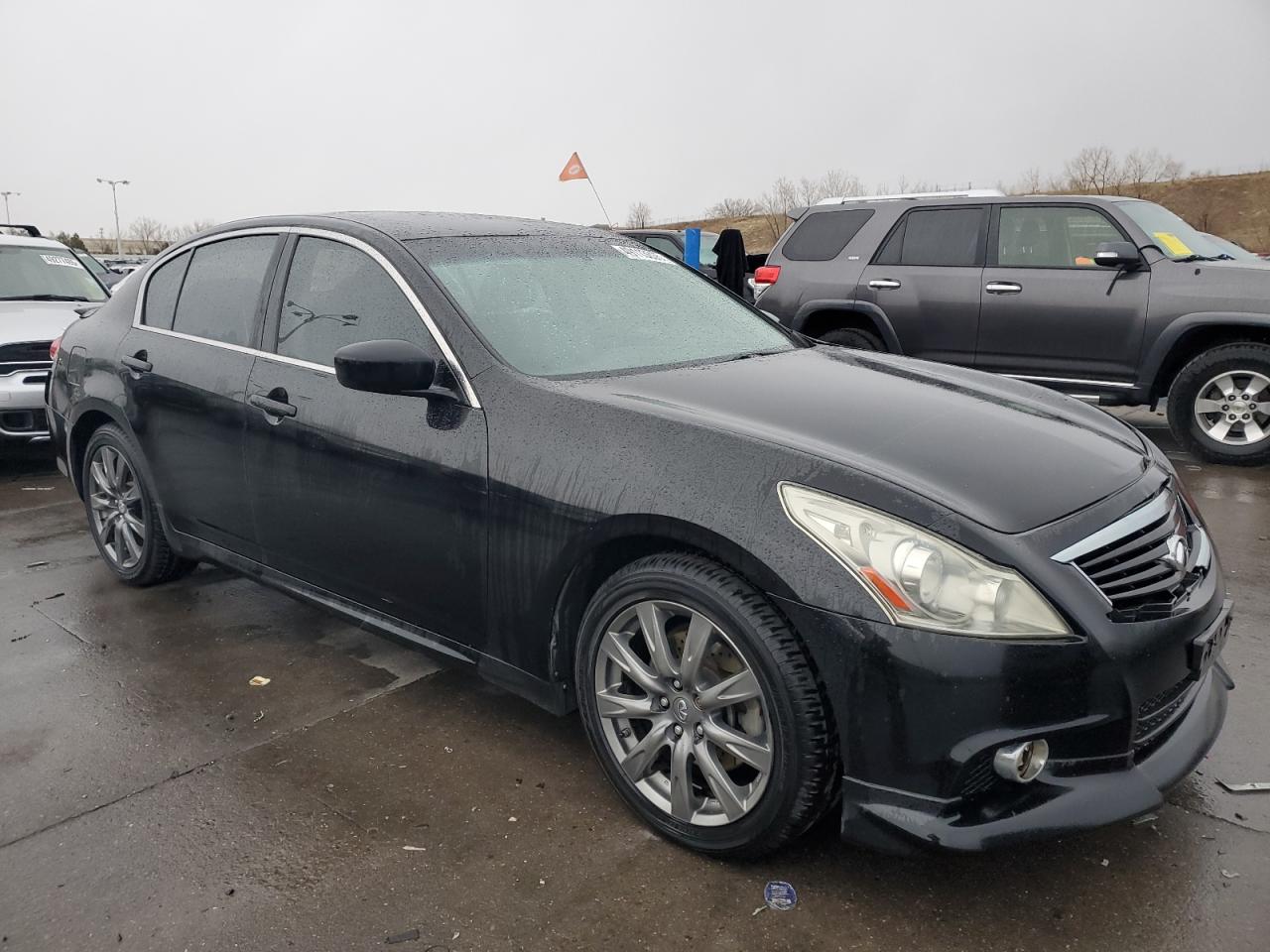 2012 Infiniti G VIN JN1CV6AR5CM672229 Copart auction photo, rear end / hail damage thumbnail 4