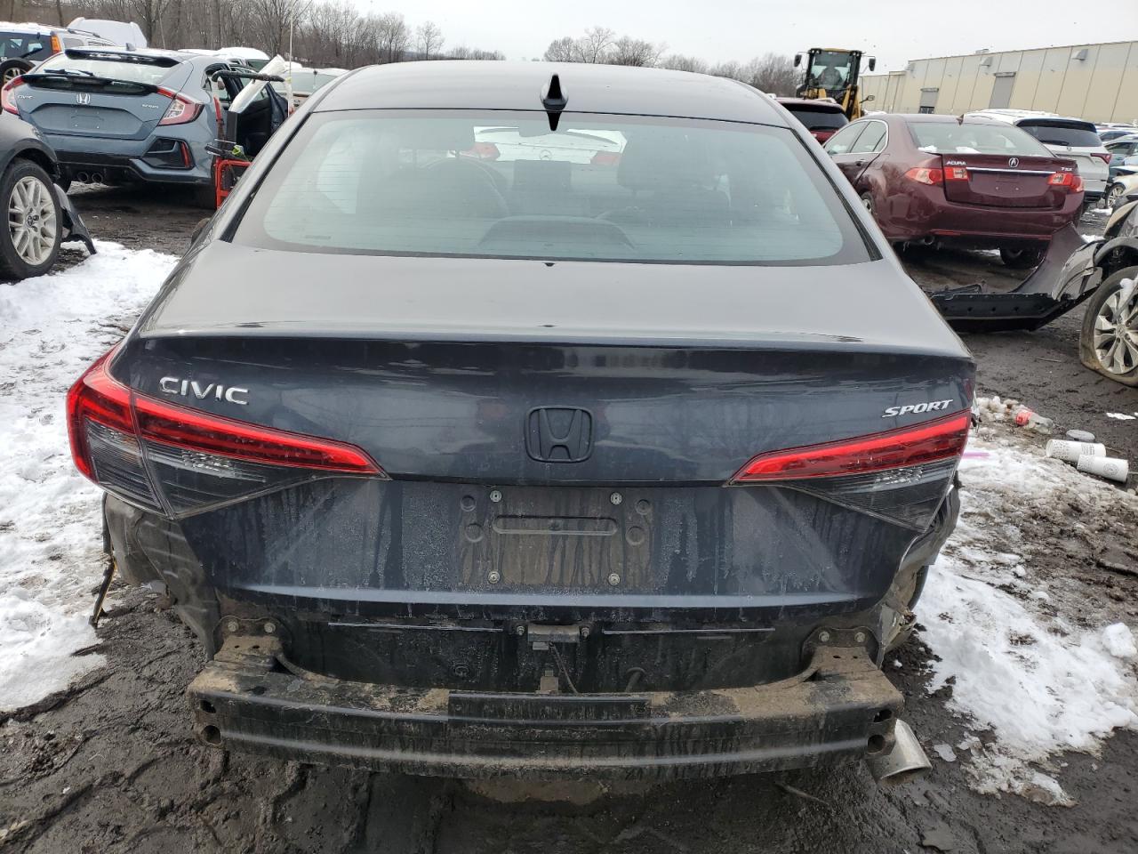 2022 Honda Civic VIN 2HGFE2F50NH564858 Copart auction photo, all over damage thumbnail 6