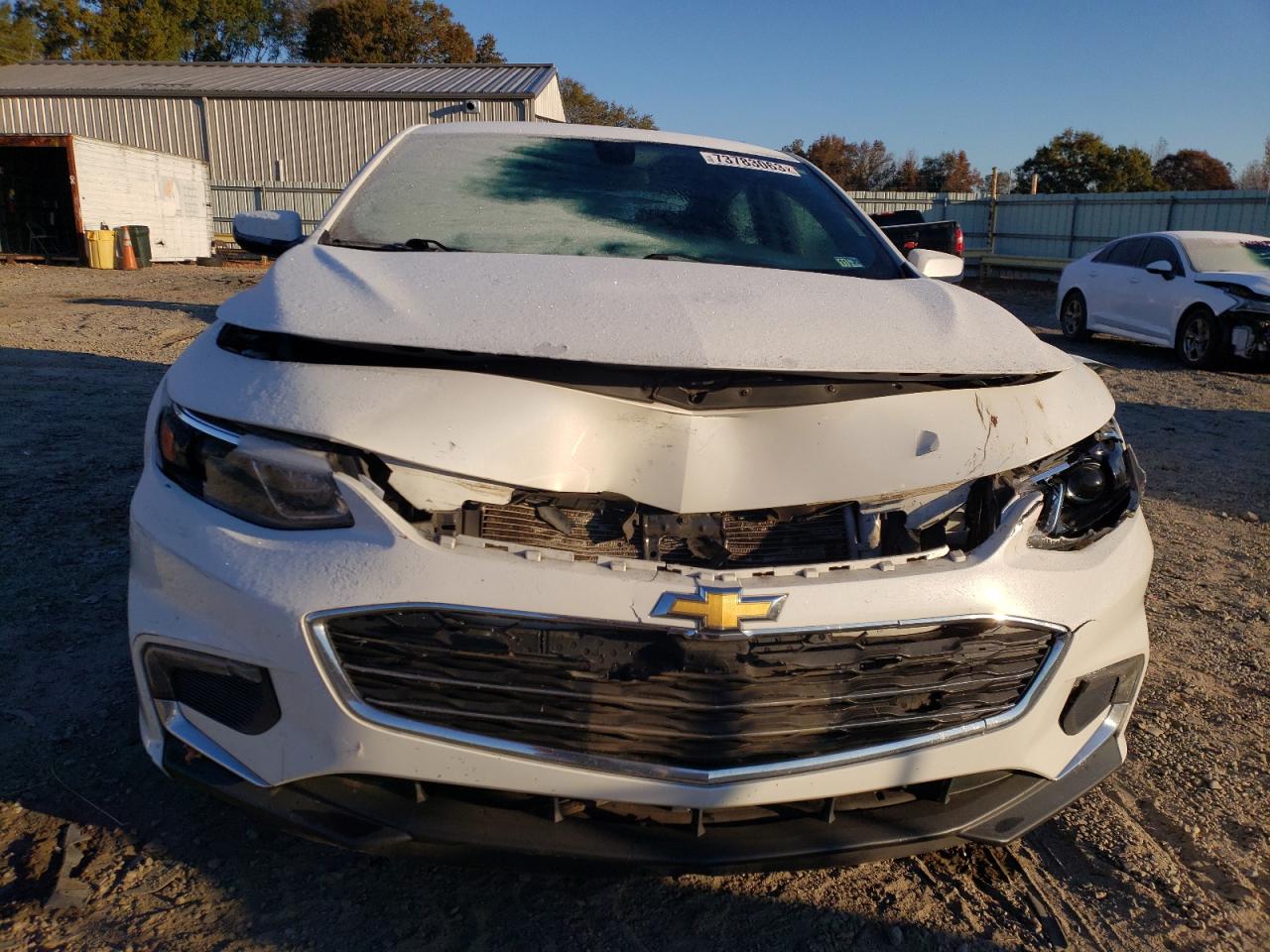 2017 Chevrolet Malibu VIN 1G1ZE5ST8HF203118 Copart auction photo, front end / side damage thumbnail 5