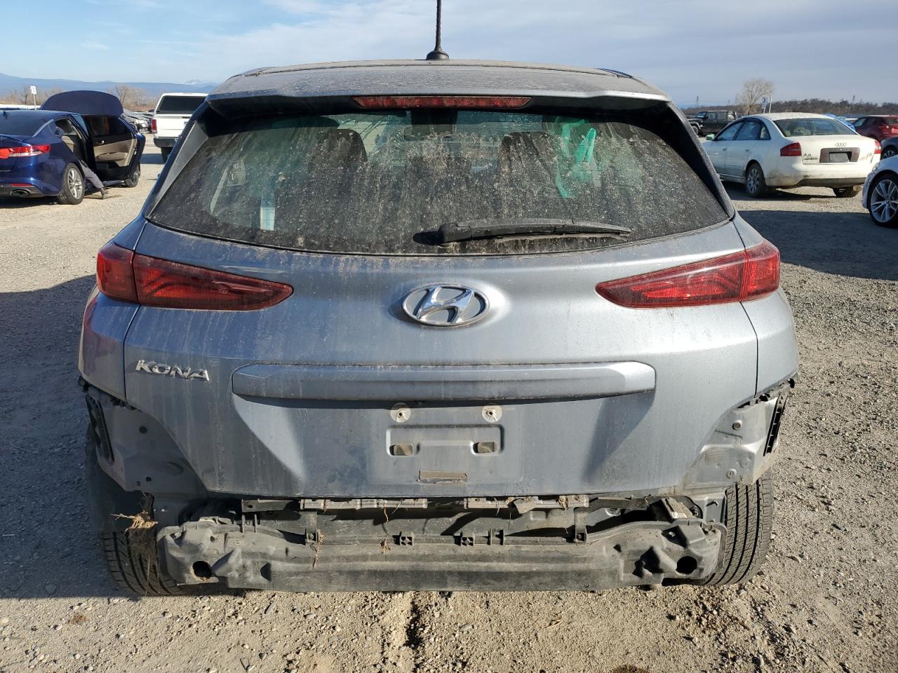 2019 Hyundai Kona VIN KM8K12AA1KU266997 Copart auction photo, front end / side damage thumbnail 6