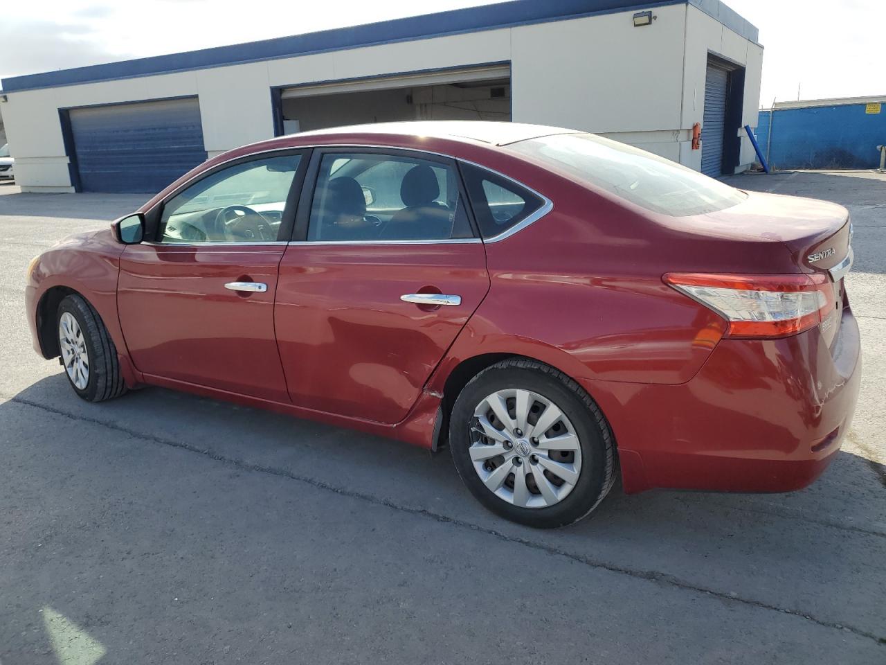 2014 Nissan Sentra VIN 3N1AB7AP3EL643605 Copart auction photo, side / rear end damage thumbnail 2