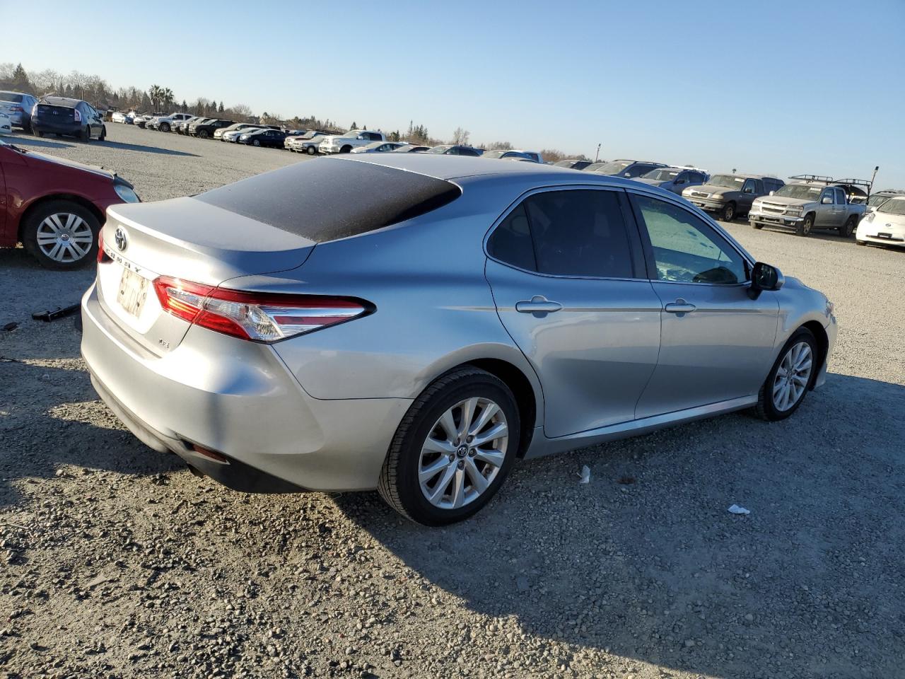 2018 Toyota Camry VIN 4T1B11HK3JU511922 Copart auction photo, vandalism / all over damage thumbnail 3