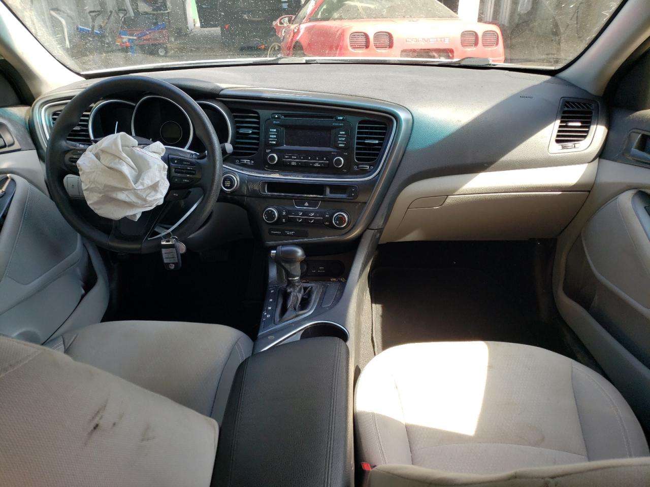2015 KIA Optima VIN 5XXGM4A71FG500116 Copart auction photo, side / front end damage thumbnail 8