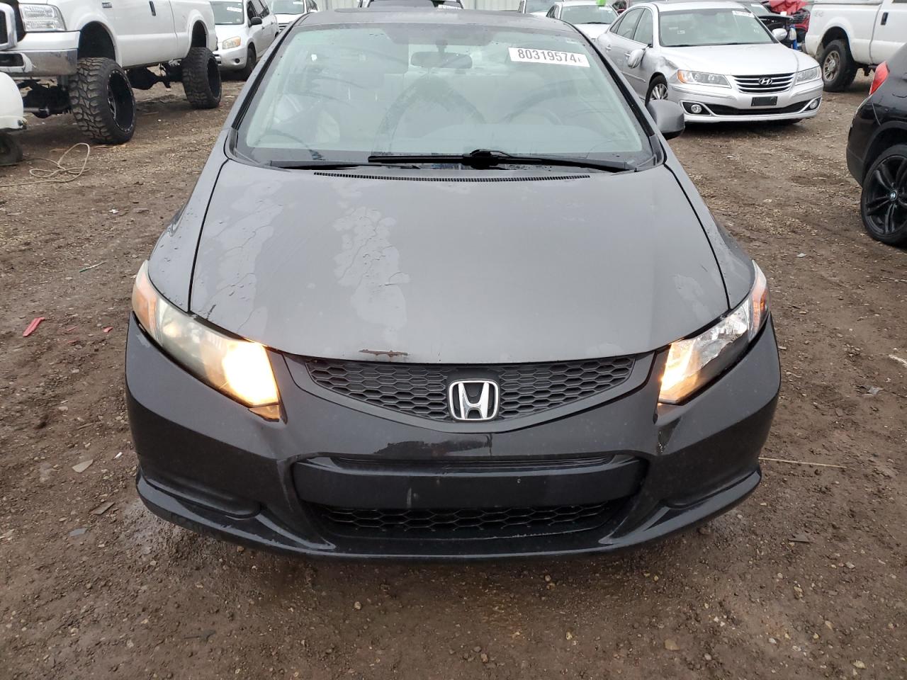 2012 Honda Civic VIN 2HGFG3B09CH514189 Copart auction photo, side / front end damage thumbnail 5