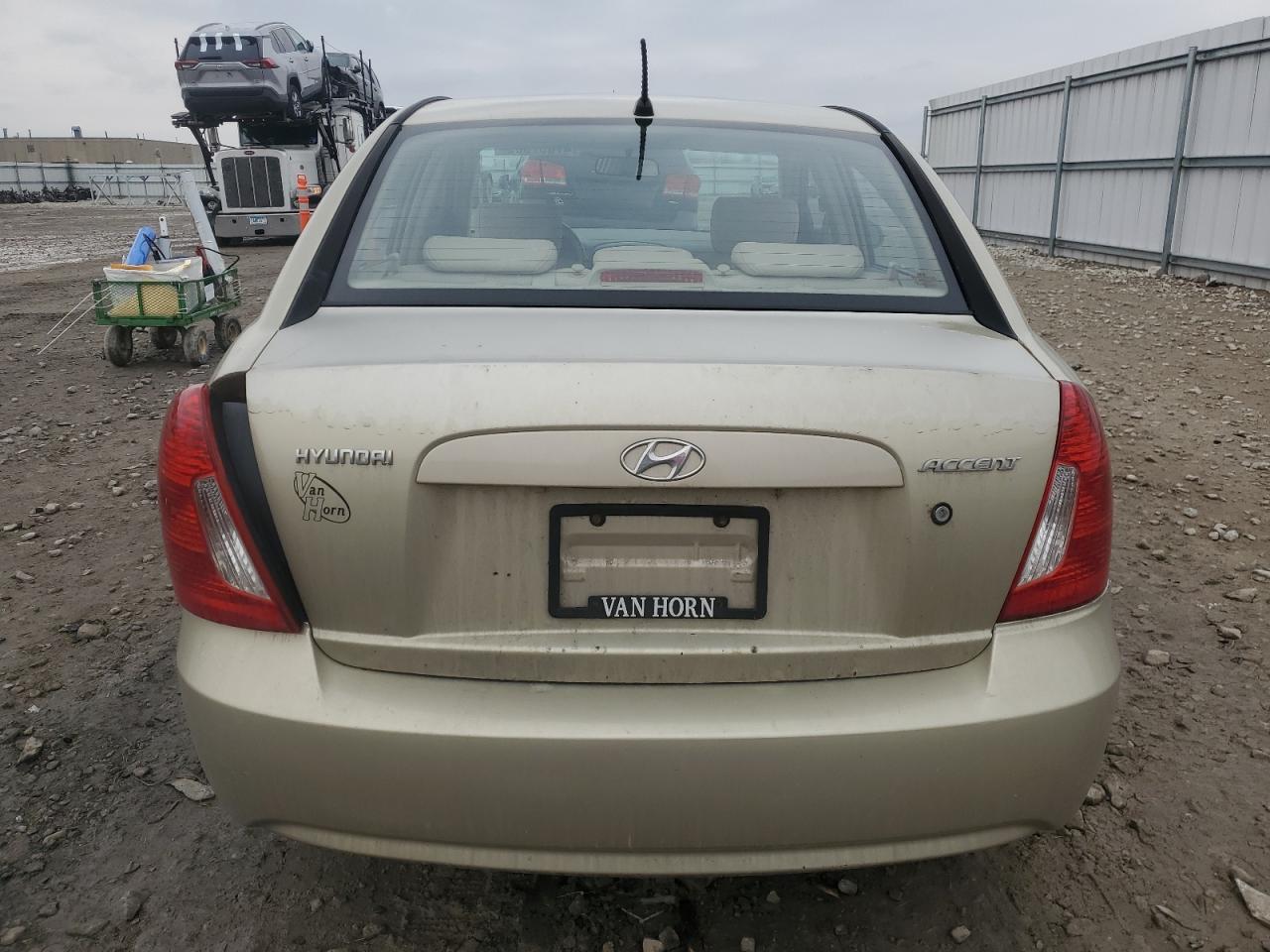 2006 Hyundai Accent VIN KMHCN46C56U028445 Copart auction photo, all over damage thumbnail 6