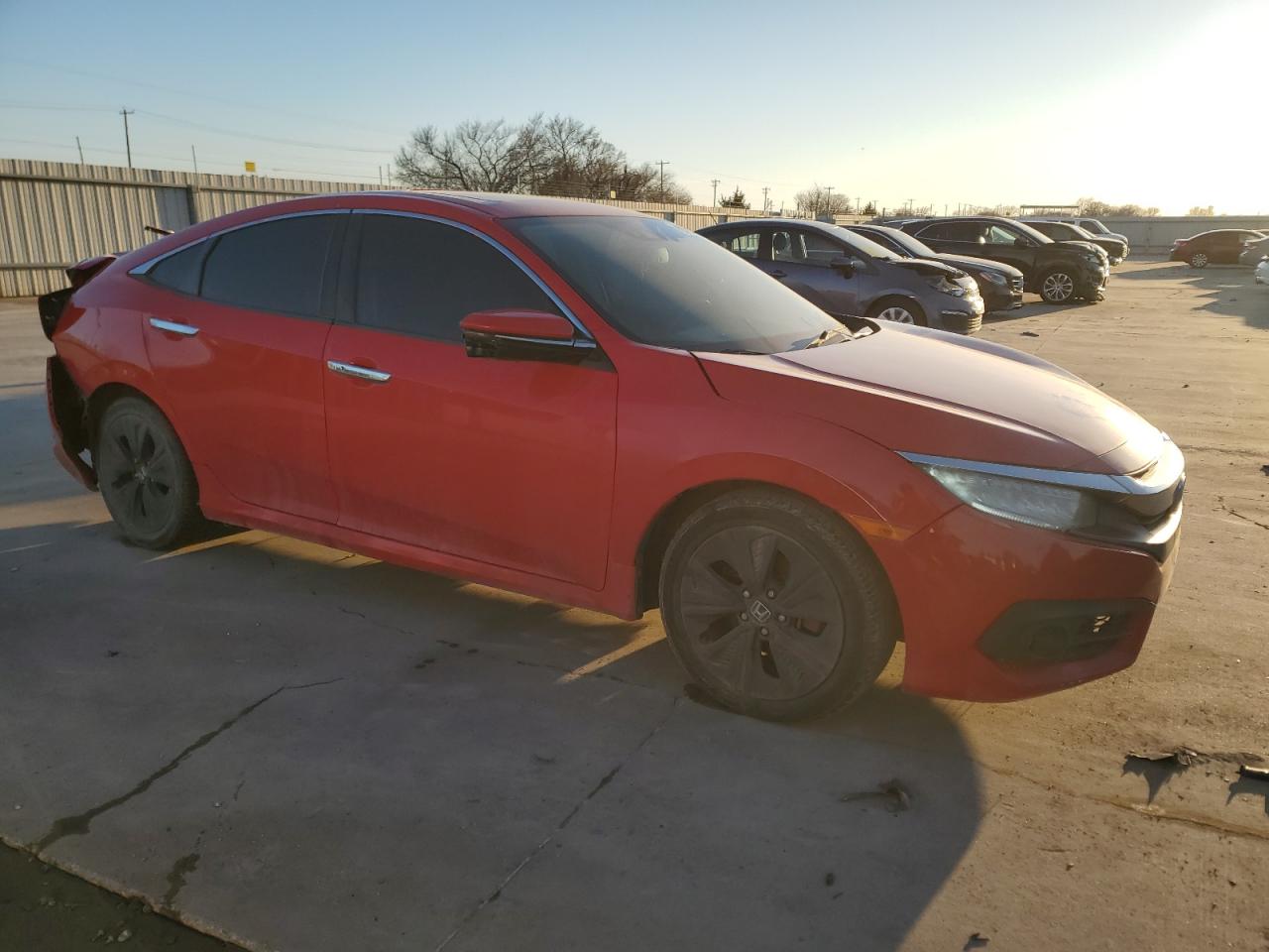 2016 Honda Civic VIN 2HGFC1F93GH630986 Copart auction photo, water/flood / rear end damage thumbnail 4