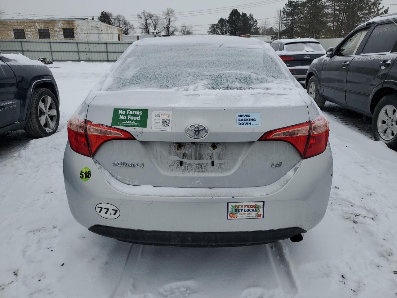 2017 Toyota Corolla VIN 2T1BURHE0HC843067 Copart auction photo, front end / mechanical damage thumbnail 6