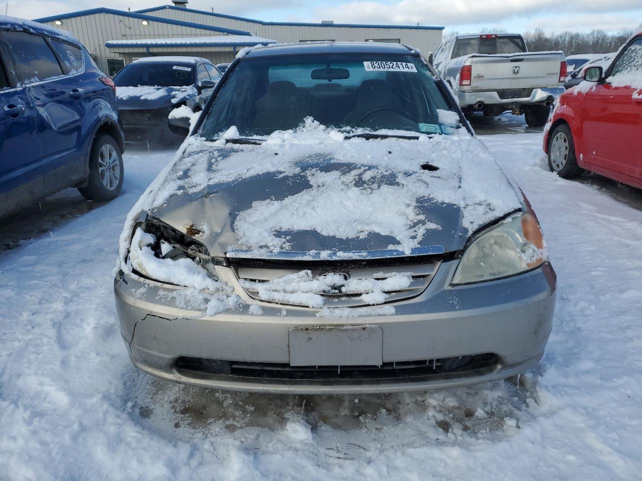 2002 Honda Civic VIN 2HGES16692H566160 Copart auction photo, front end damage thumbnail 5