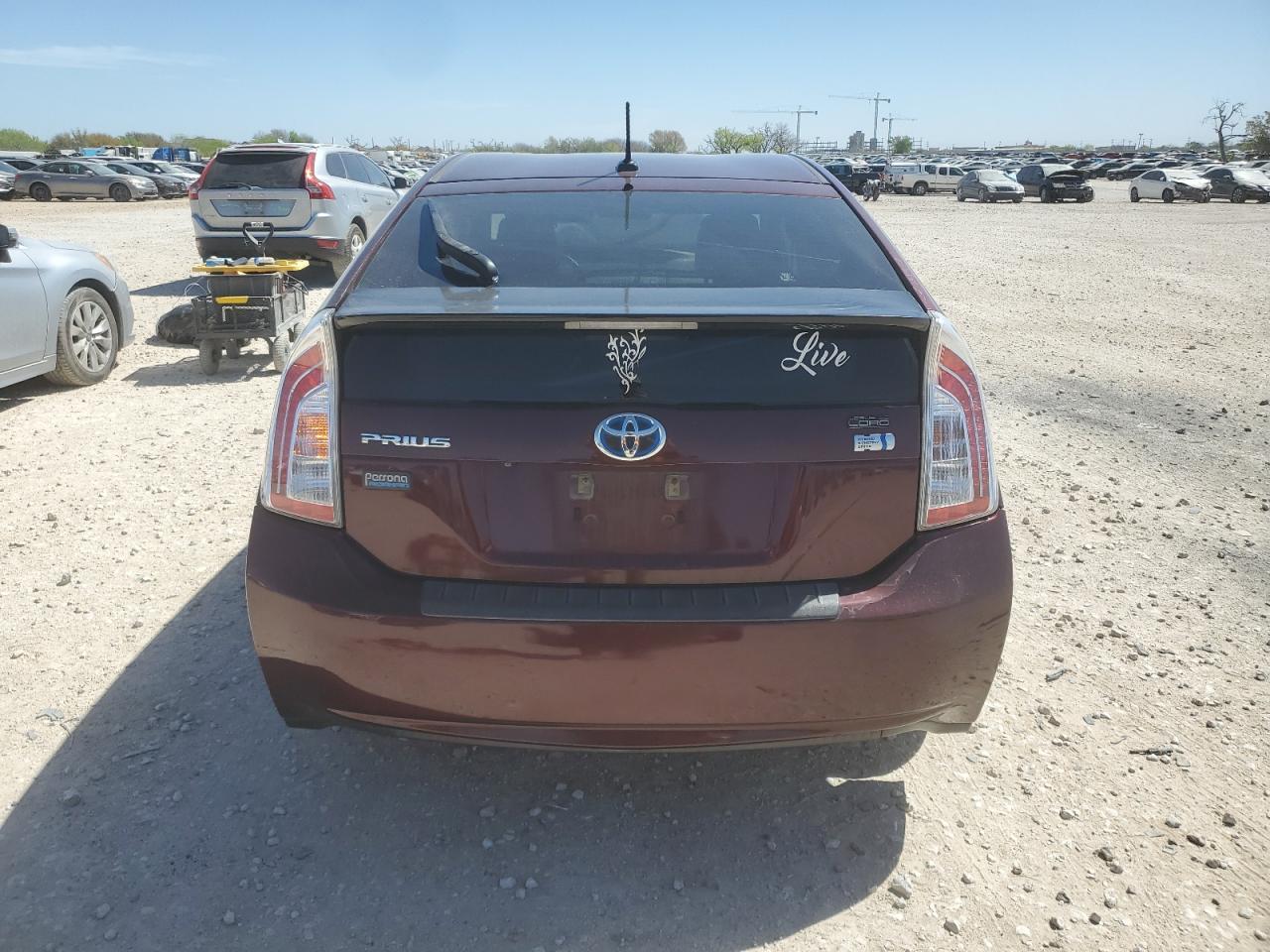2013 Toyota Prius VIN JTDKN3DUXD5599751 Copart auction photo, front end / minor dent/scratches damage thumbnail 6