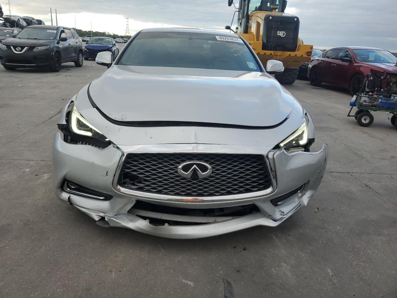 2018 Infiniti Q60 VIN JN1CV7EK0JM200407 Copart auction photo, front end damage thumbnail 5