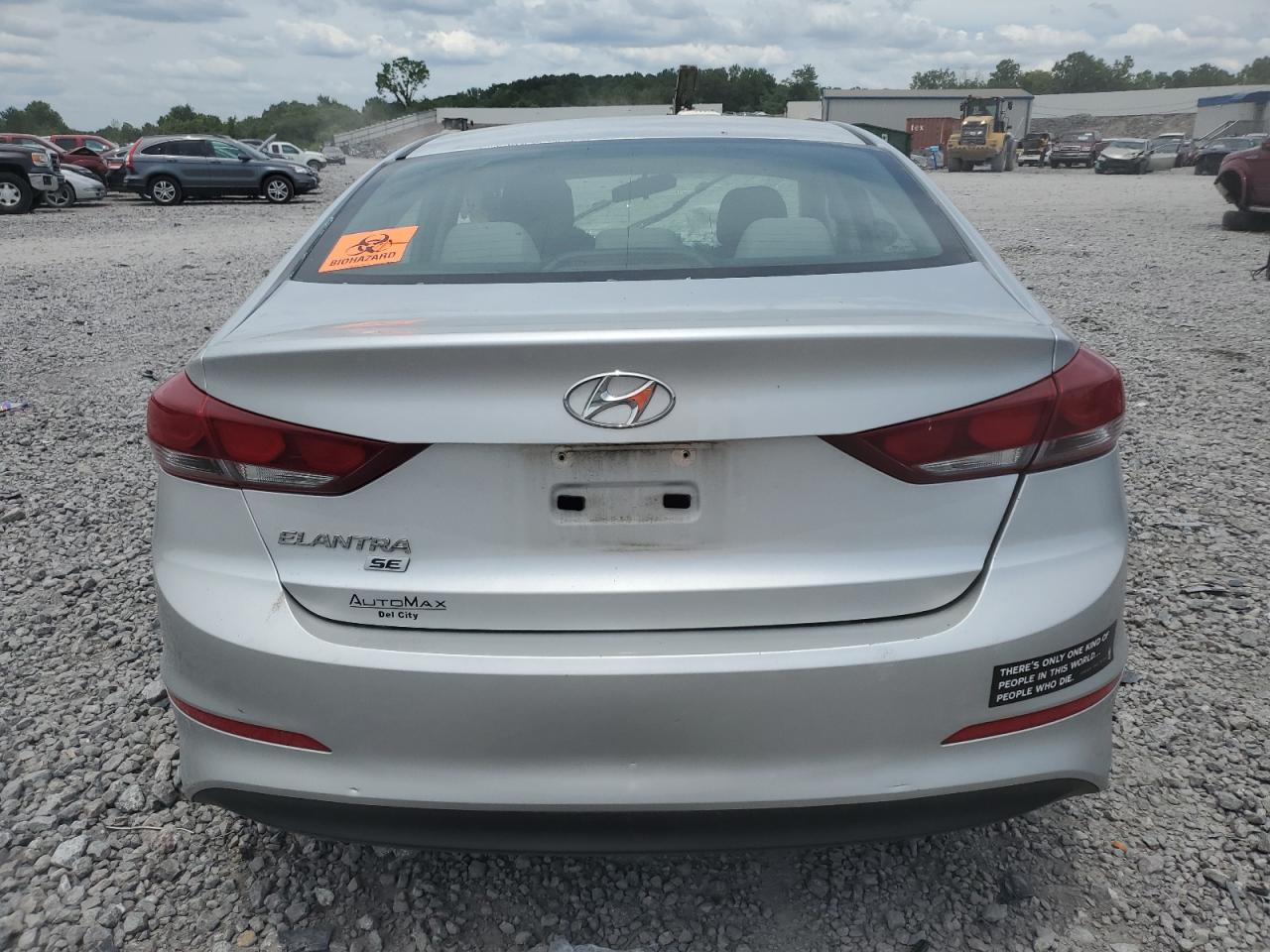 2018 Hyundai Elantra VIN 5NPD74LF9JH283393 Copart auction photo, all over damage thumbnail 6