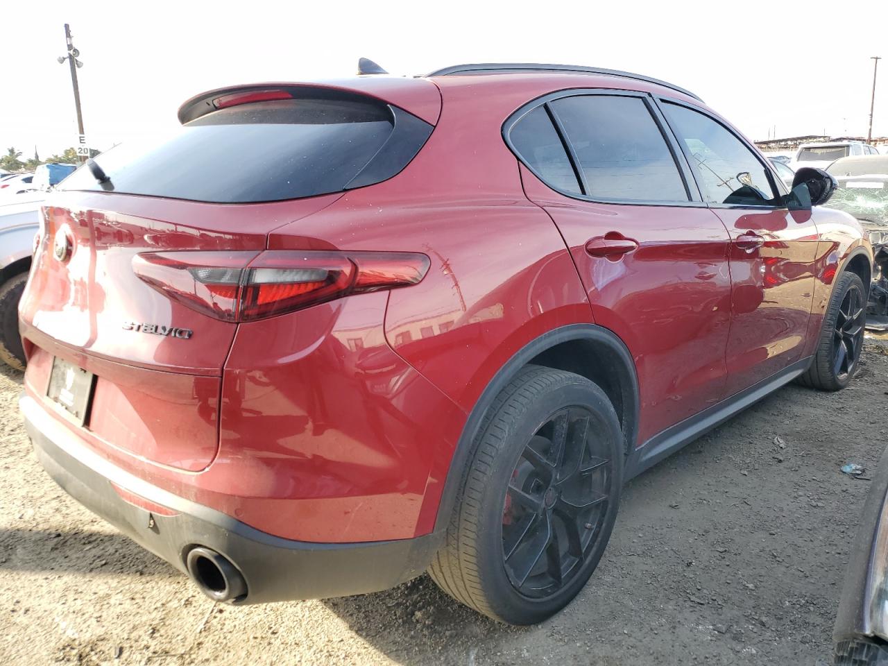 2018 Alfa Romeo Stelvio VIN ZASFAKBN0J7B94993 Copart auction photo, front end damage thumbnail 3