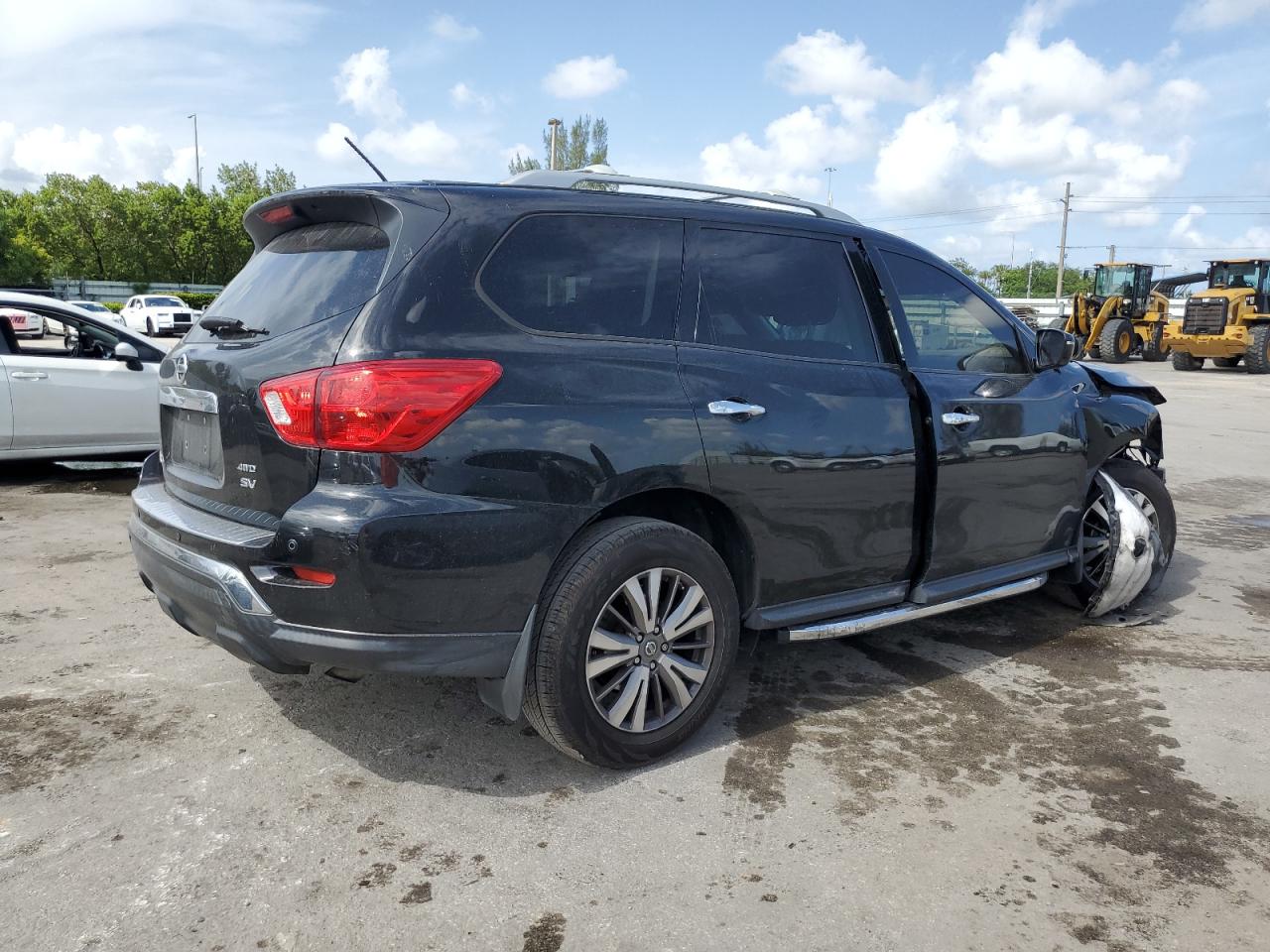 2018 Nissan Pathfinder VIN 5N1DR2MM1JC619959 Copart auction photo, front end damage thumbnail 3