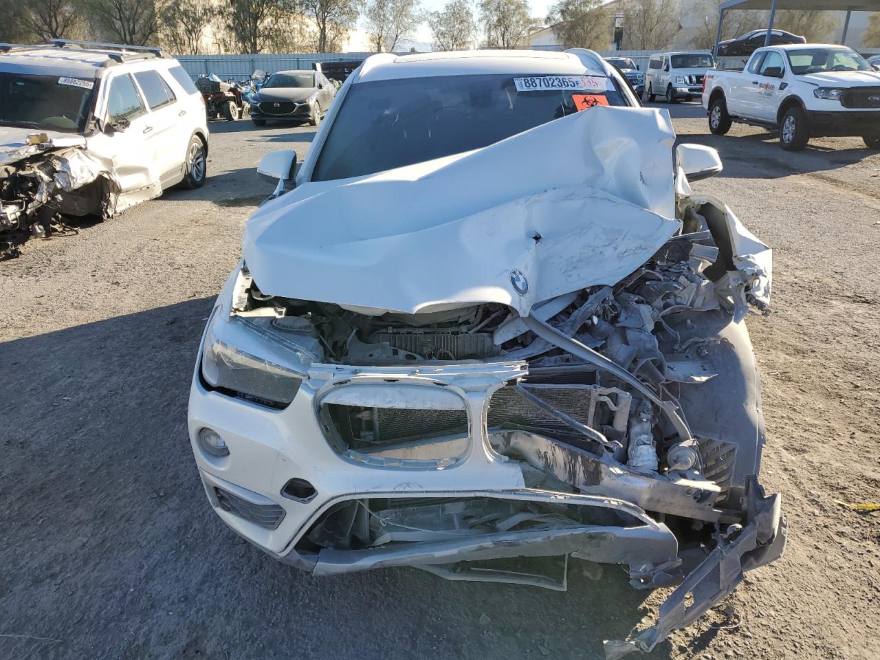 2018 BMW X1 VIN WBXHT3C36J5K21286 Copart auction photo, front end / rear end damage thumbnail 5