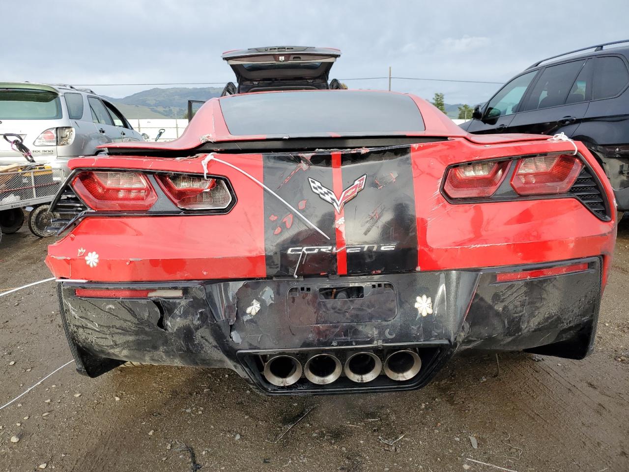 2015 Chevrolet Corvette VIN 1G1YF2D79F5103863 Copart auction photo, rear end / side damage thumbnail 10