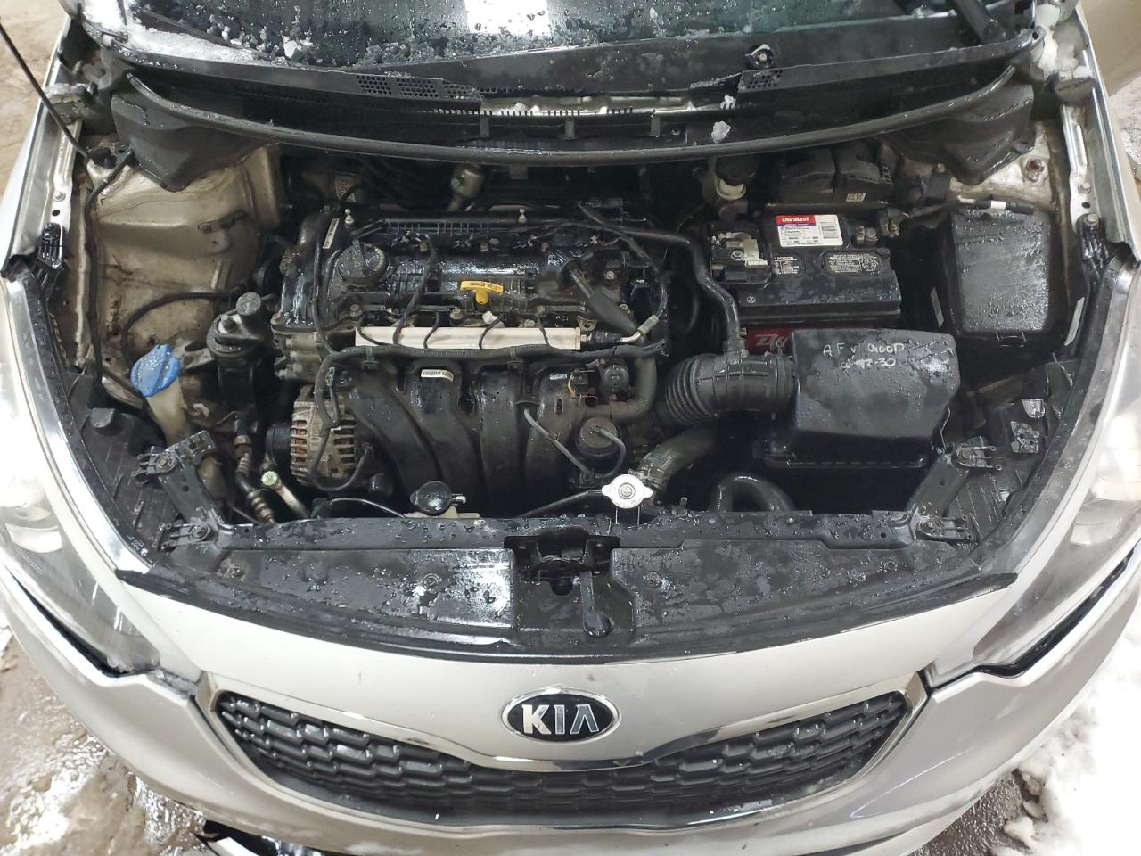 2014 KIA Forte VIN KNAFX4A65E5063294 Copart auction photo, rollover / mechanical damage thumbnail 11