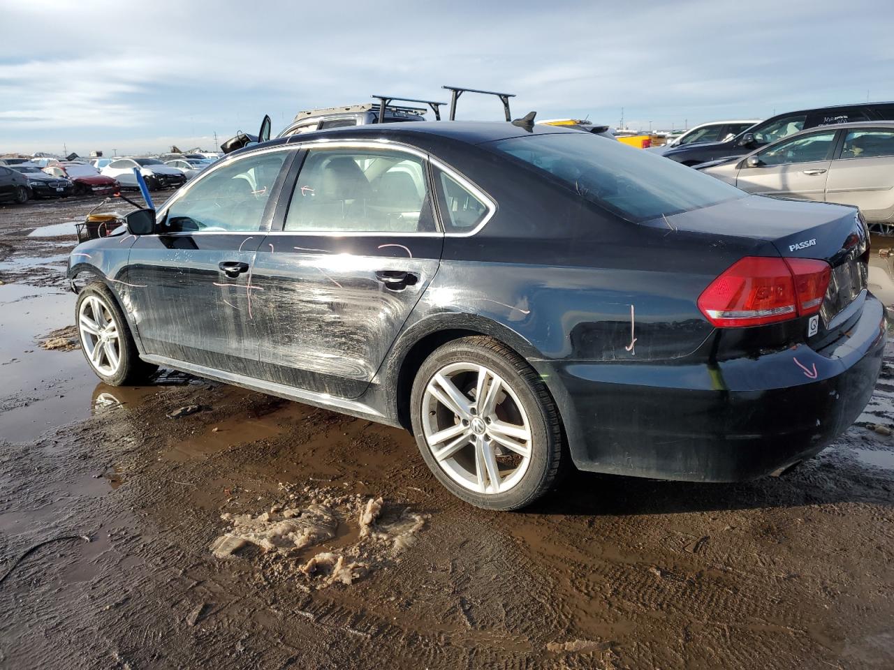 2014 Volkswagen Passat VIN 1VWBP7A31EC020928 Copart auction photo, front end damage thumbnail 2