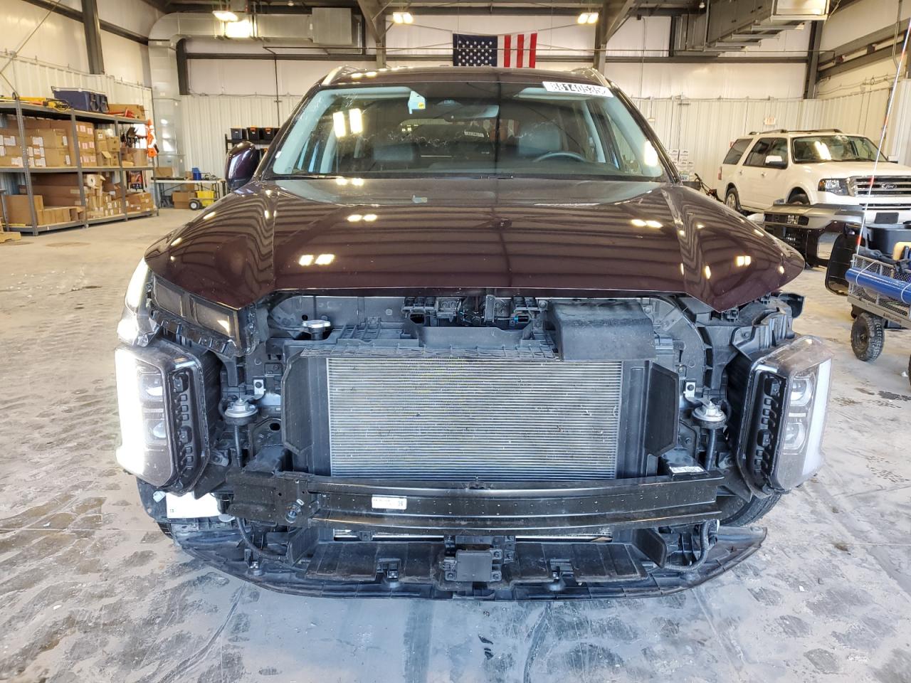 2024 Hyundai Palisade VIN KM8R24GE6RU796510 Copart auction photo, front end / side damage thumbnail 5