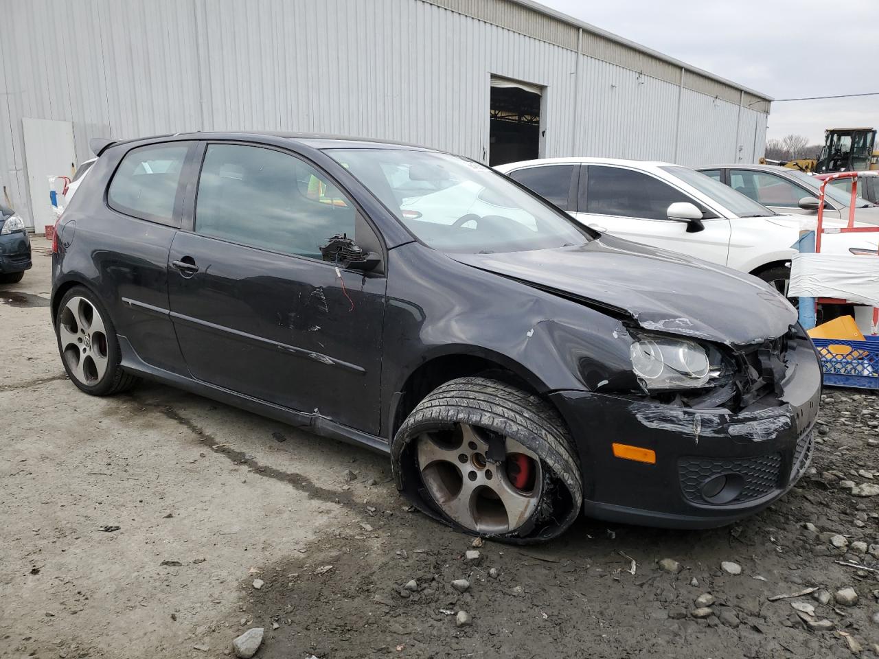 2009 Volkswagen GTI VIN WVWFD71K39W140240 Copart auction photo, front end / side damage thumbnail 4