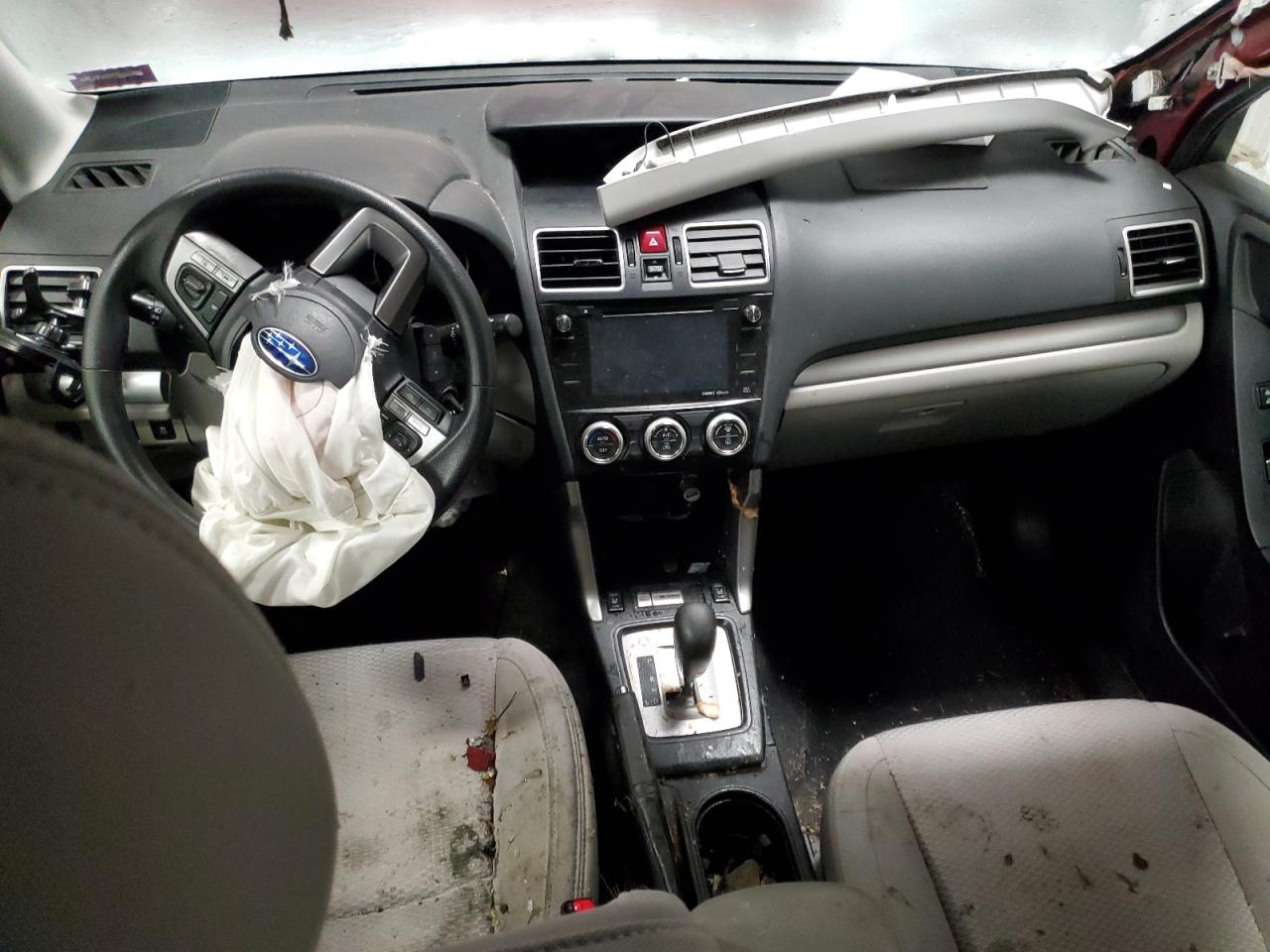 2018 Subaru Forester VIN JF2SJAGCXJH572841 Copart auction photo, undercarriage / front end damage thumbnail 8