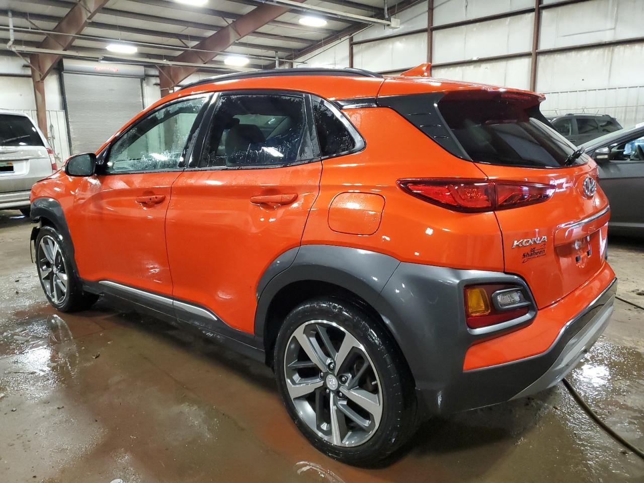 2019 Hyundai Kona VIN KM8K3CA55KU220091 Copart auction photo, front end / side damage thumbnail 2