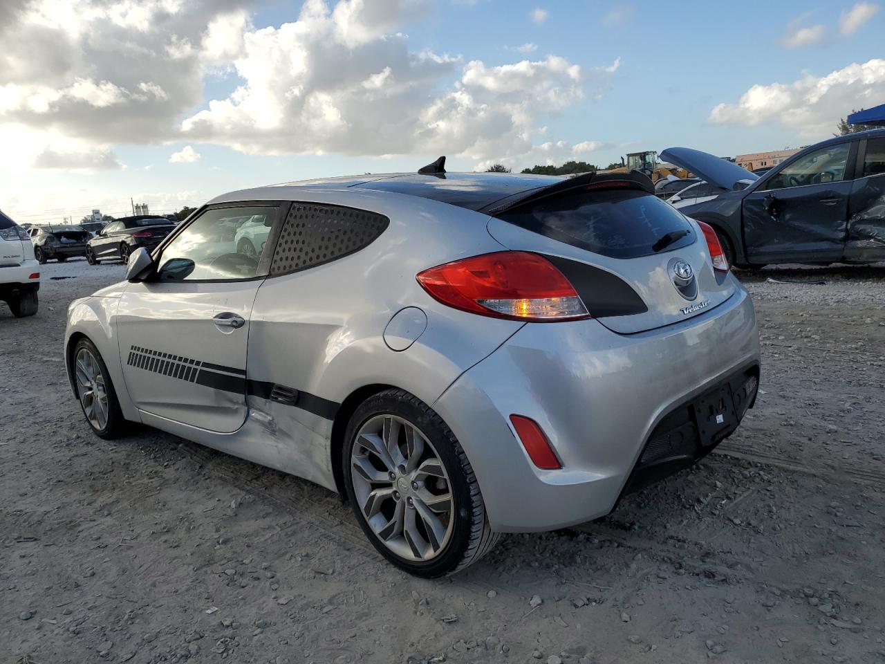 2015 Hyundai Veloster VIN KMHTC6AD1FU233438 Copart auction photo, side / minor dent/scratches damage thumbnail 2