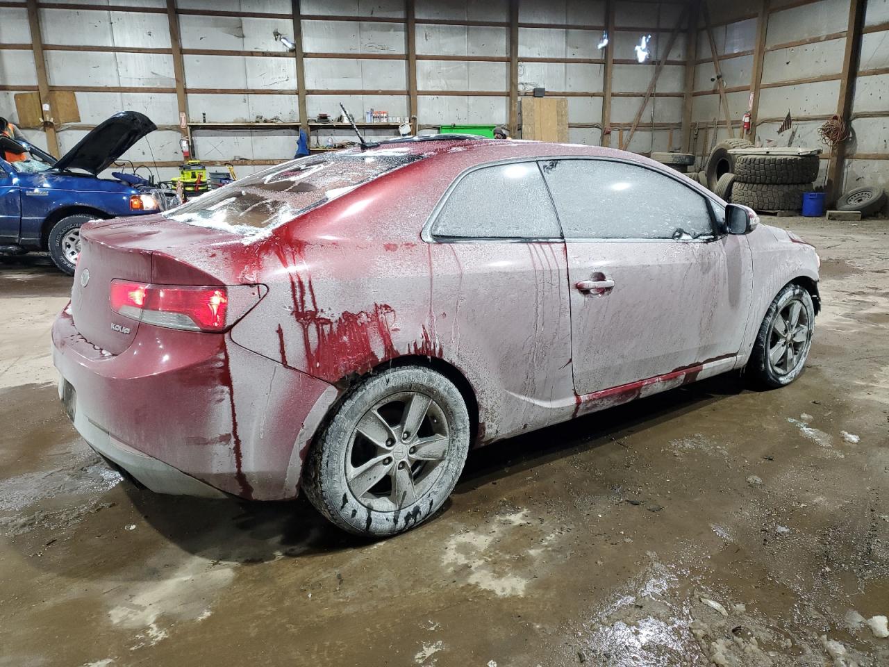 2010 KIA Forte VIN KNAFU6A24A5153841 Copart auction photo, front end damage thumbnail 3