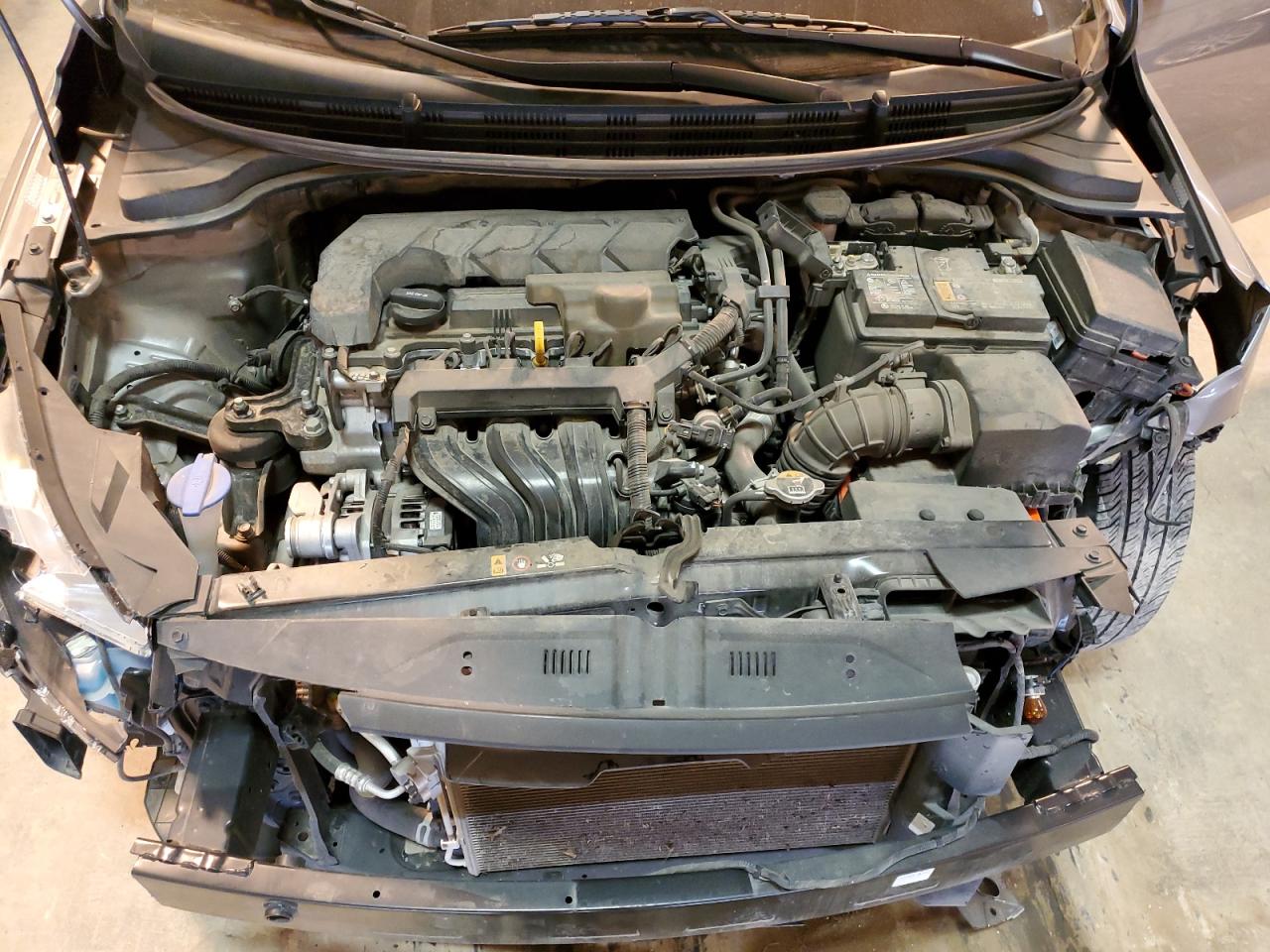 2021 KIA Rio VIN 3KPA24AD2ME394847 Copart auction photo, front end / minor dent/scratches damage thumbnail 11
