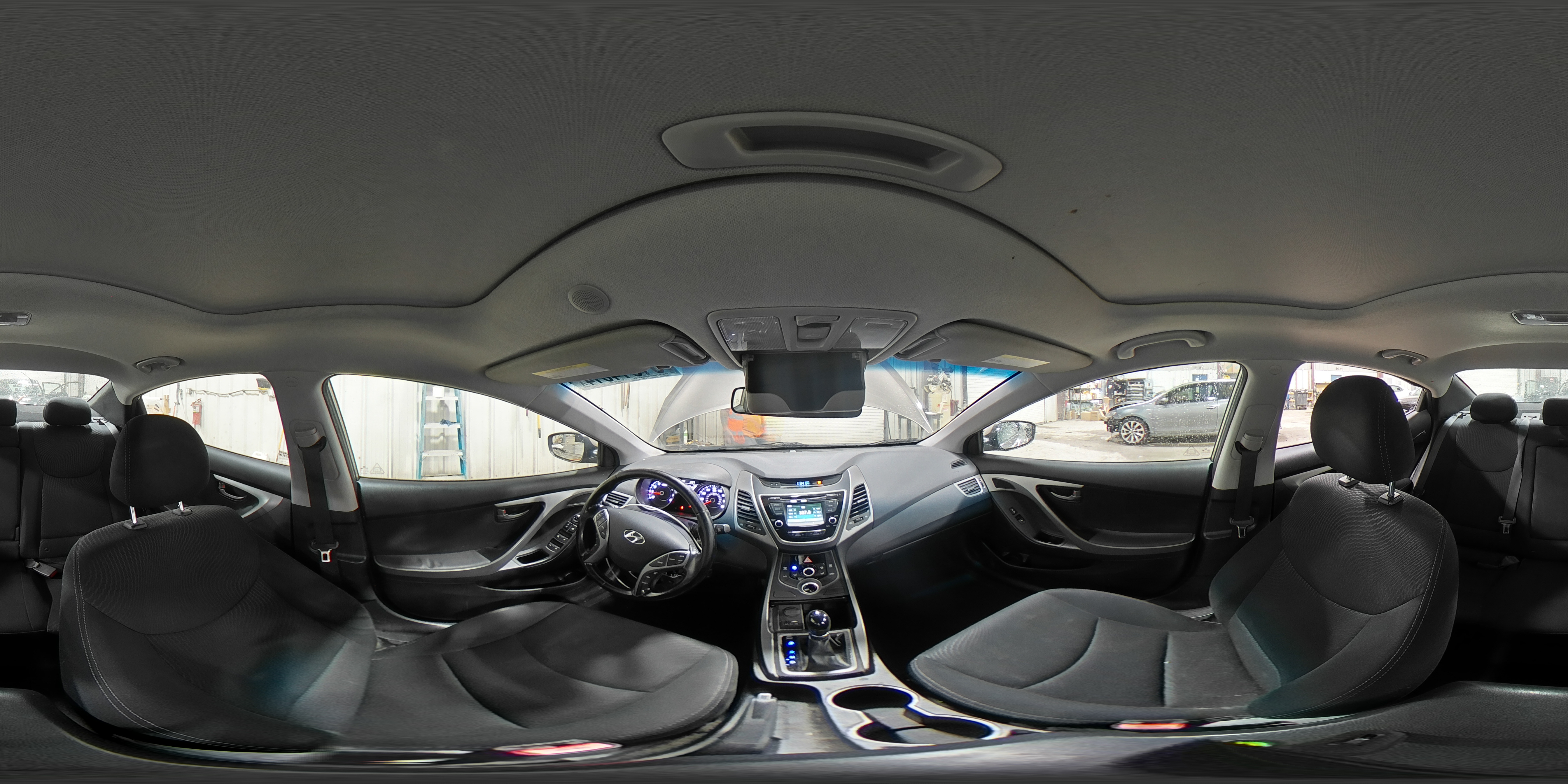 2015 Hyundai Elantra VIN 5NPDH4AE8FH624734 Copart auction photo, front end / side damage thumbnail 14