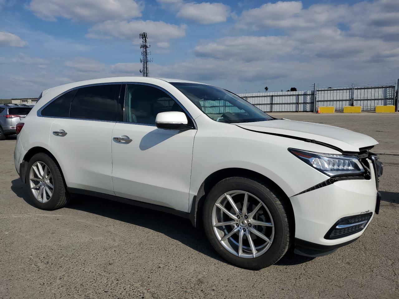 2015 Acura MDX VIN 5FRYD4H48FB007292 Copart auction photo, front end damage thumbnail 4