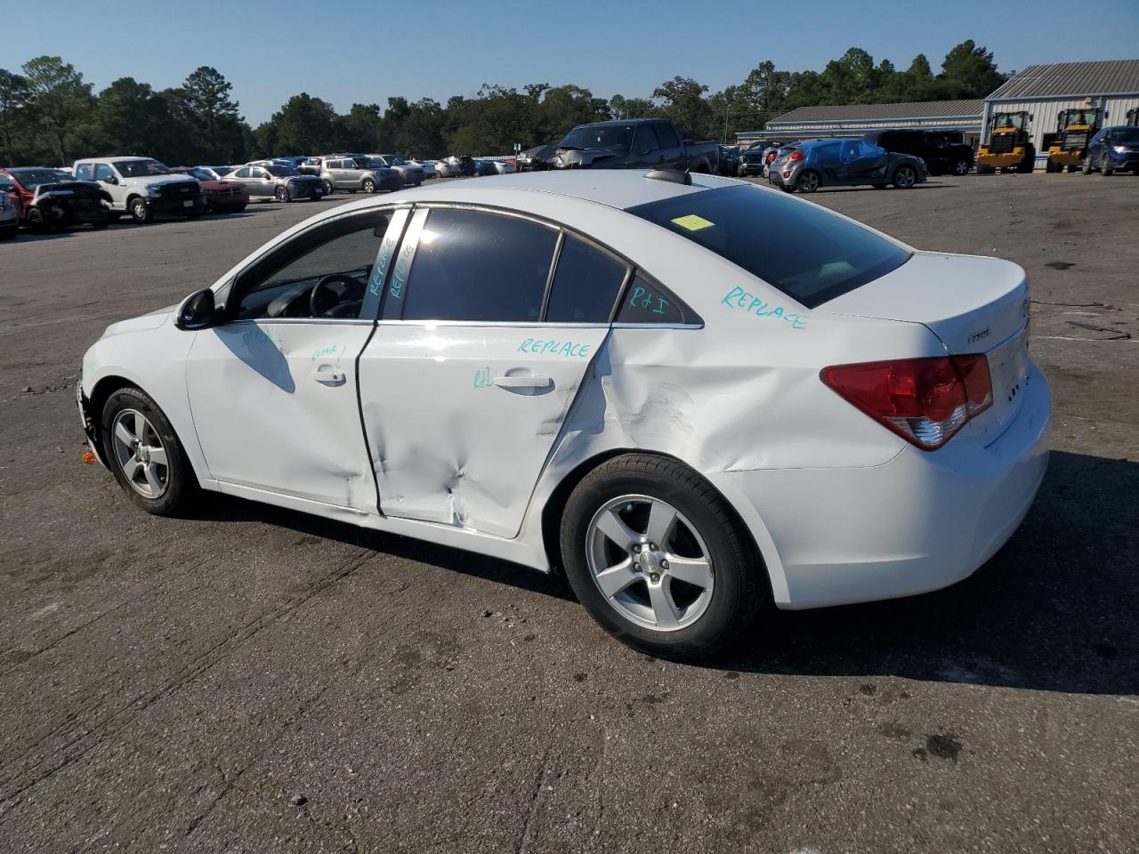 2016 Chevrolet Cruze VIN 1G1PE5SB7G7205885 Copart auction photo, side / front end damage thumbnail 2
